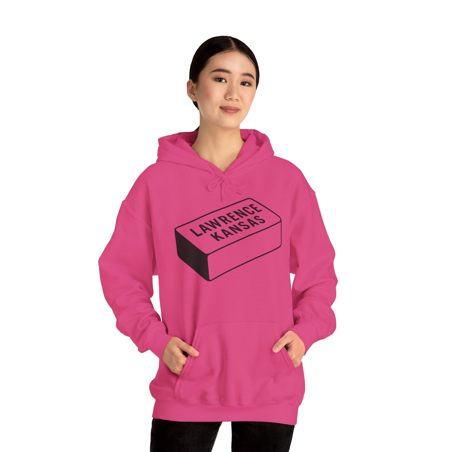 Lawrence Kansas Hoodie - Large Logo