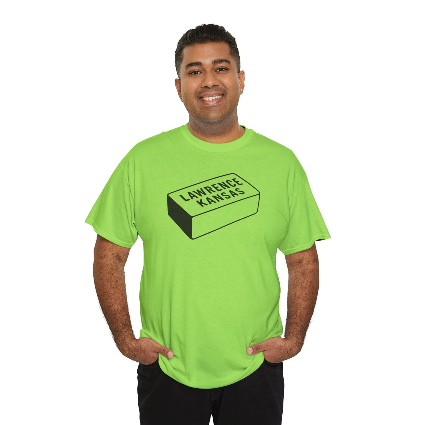Lawrence Kansas Brick Tee - Small Logo