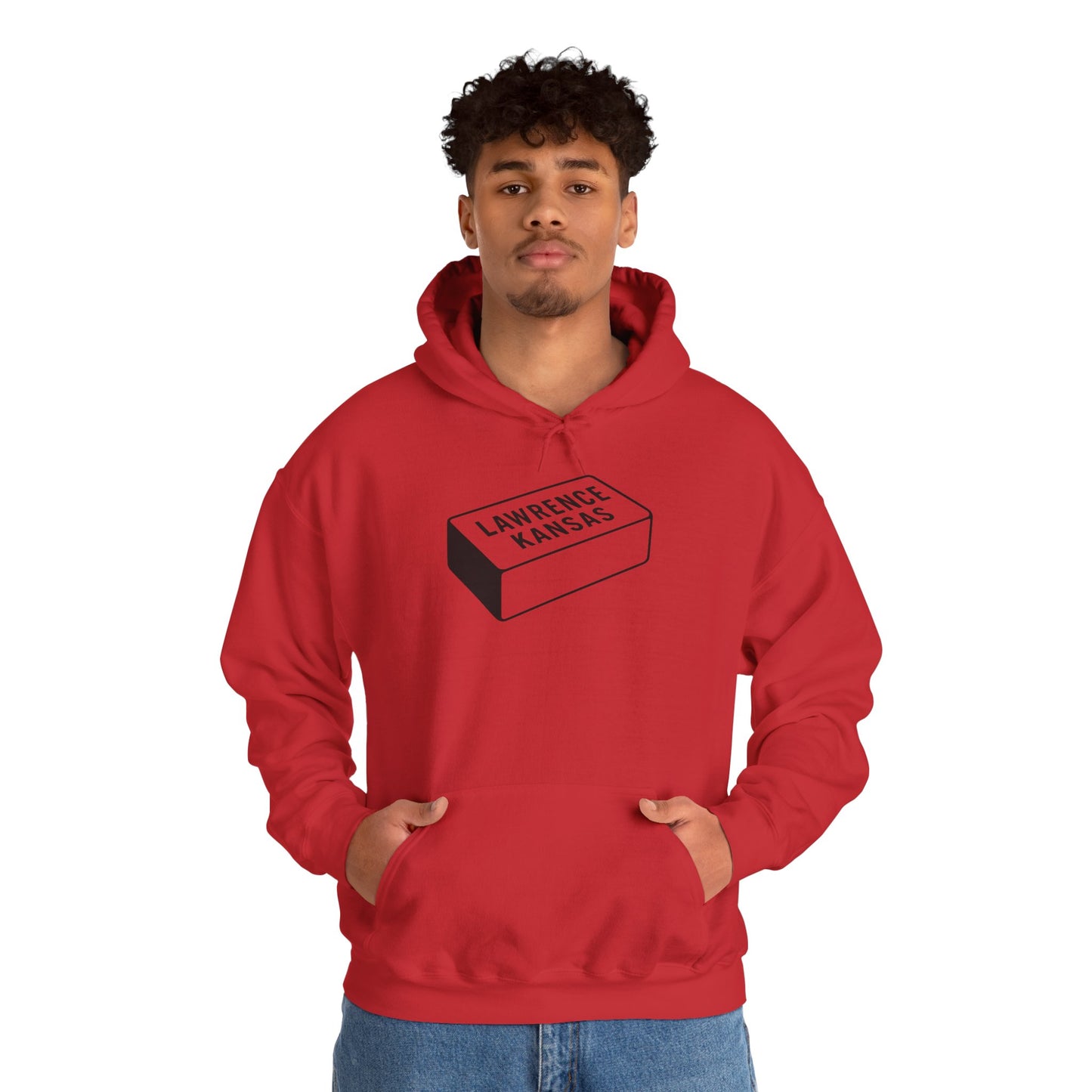 Lawrence Kansas Hoodie - Small Logo