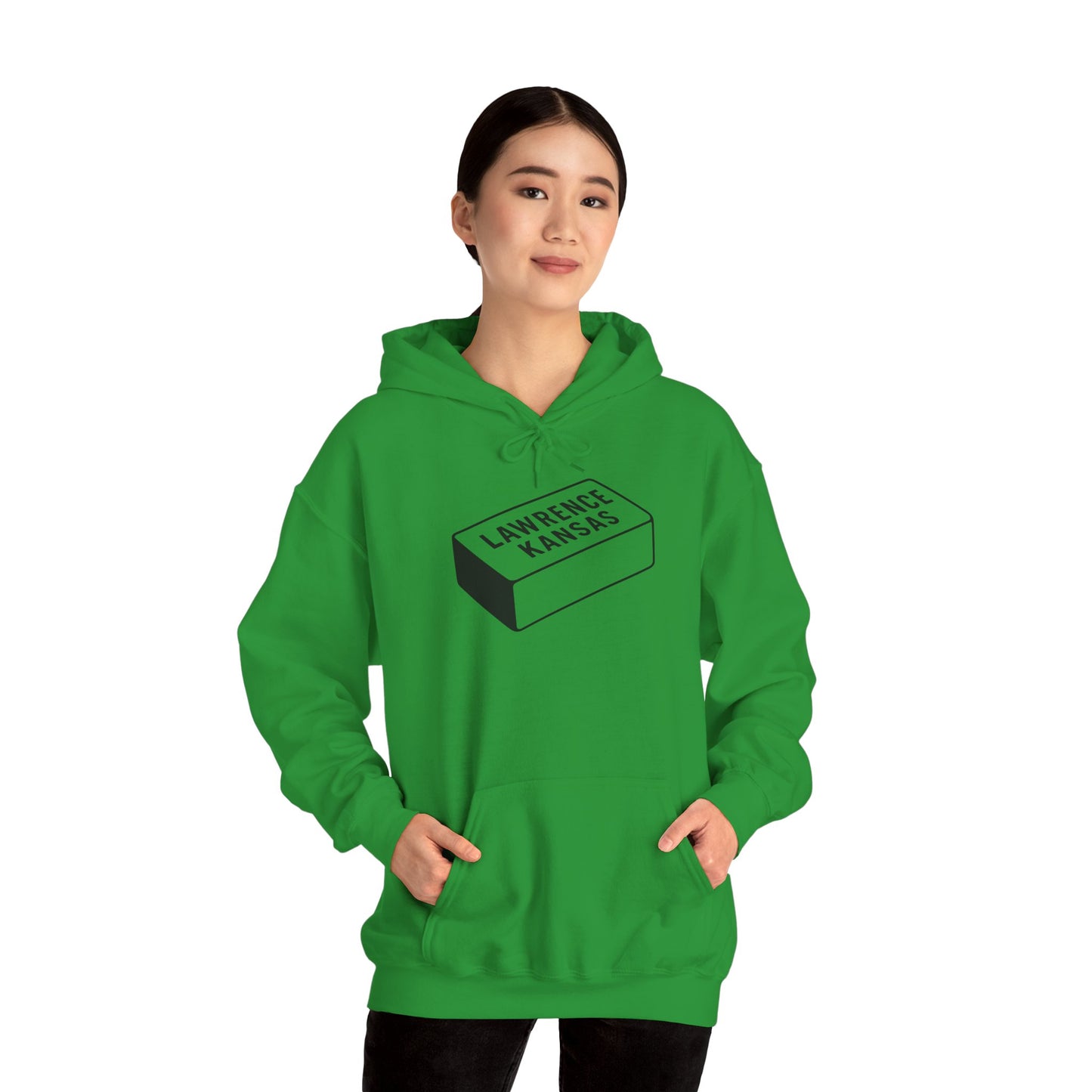 Lawrence Kansas Hoodie - Small Logo