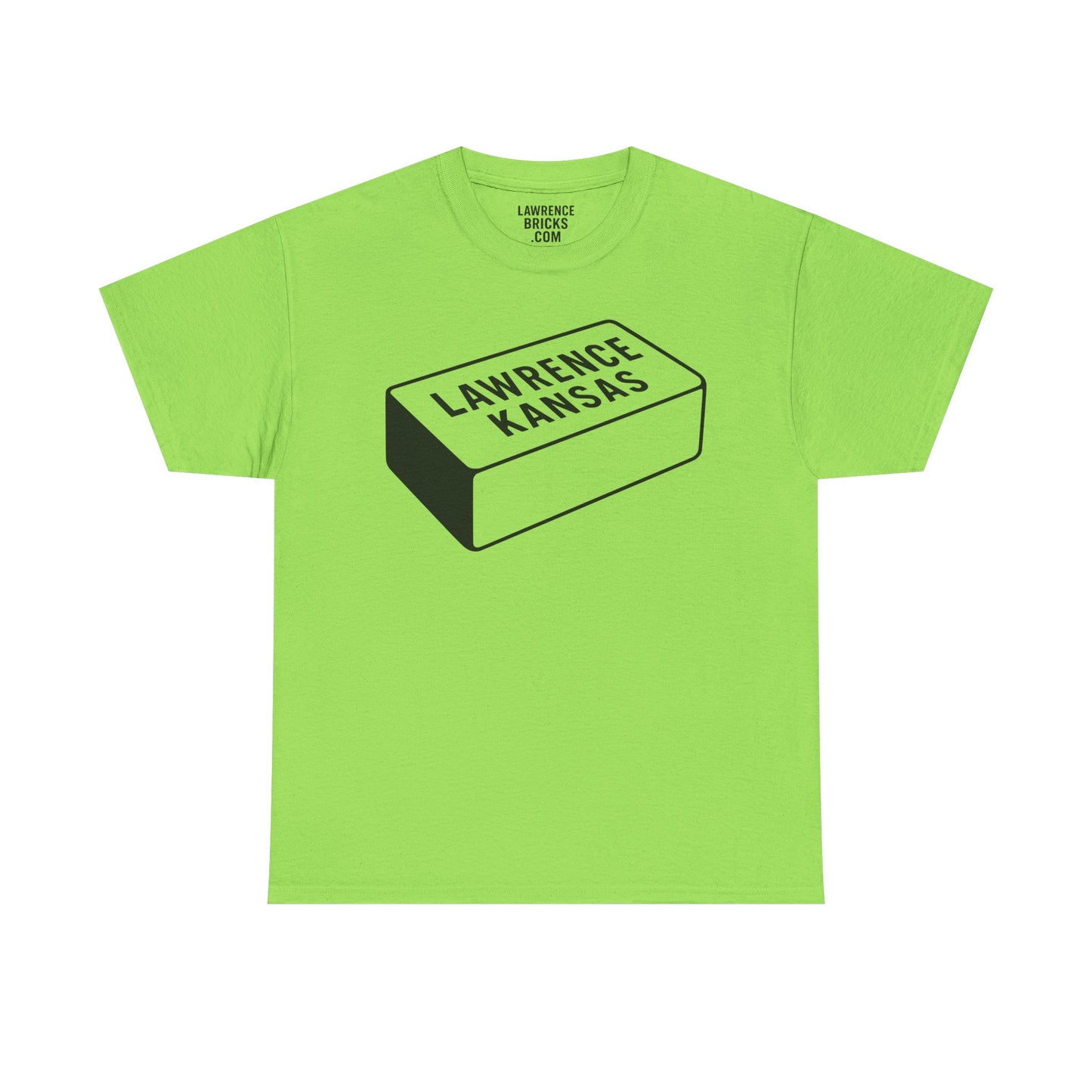 Lawrence Kansas Brick Tee - Large Logo