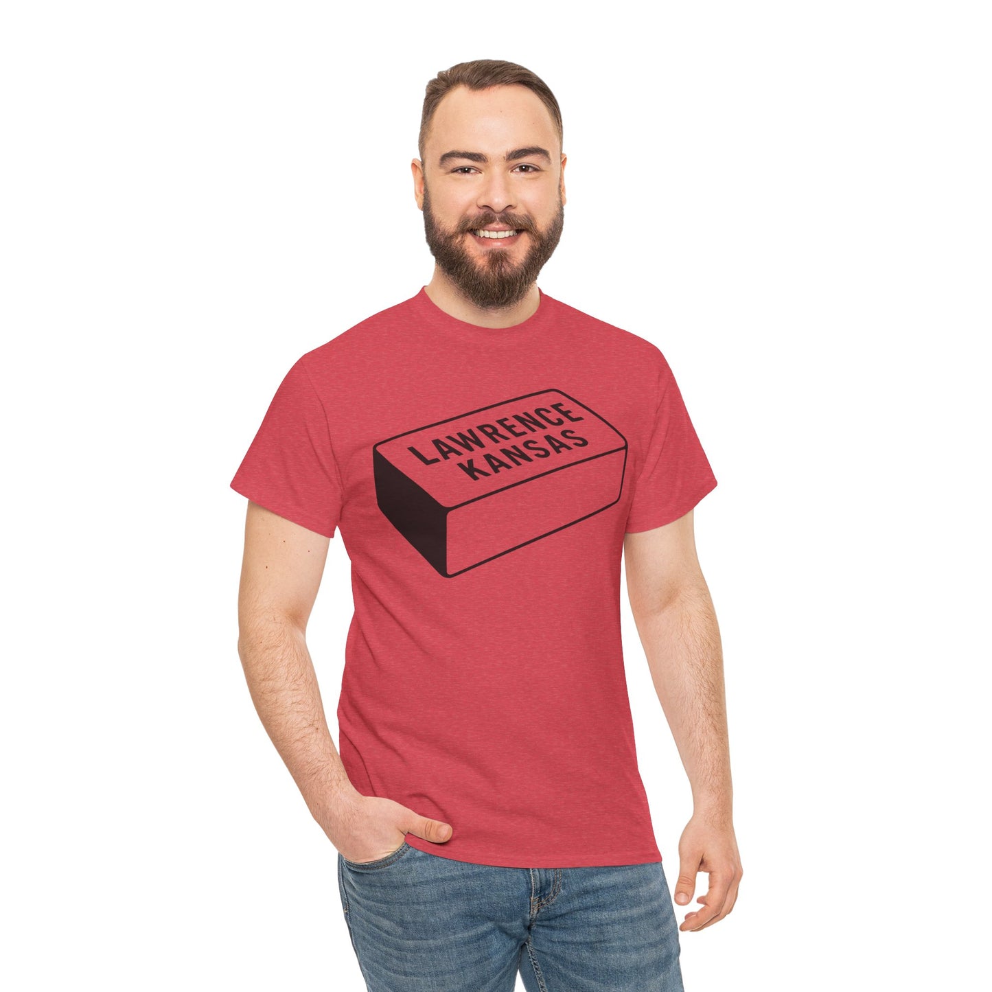 Lawrence Kansas Brick Tee - Large Logo