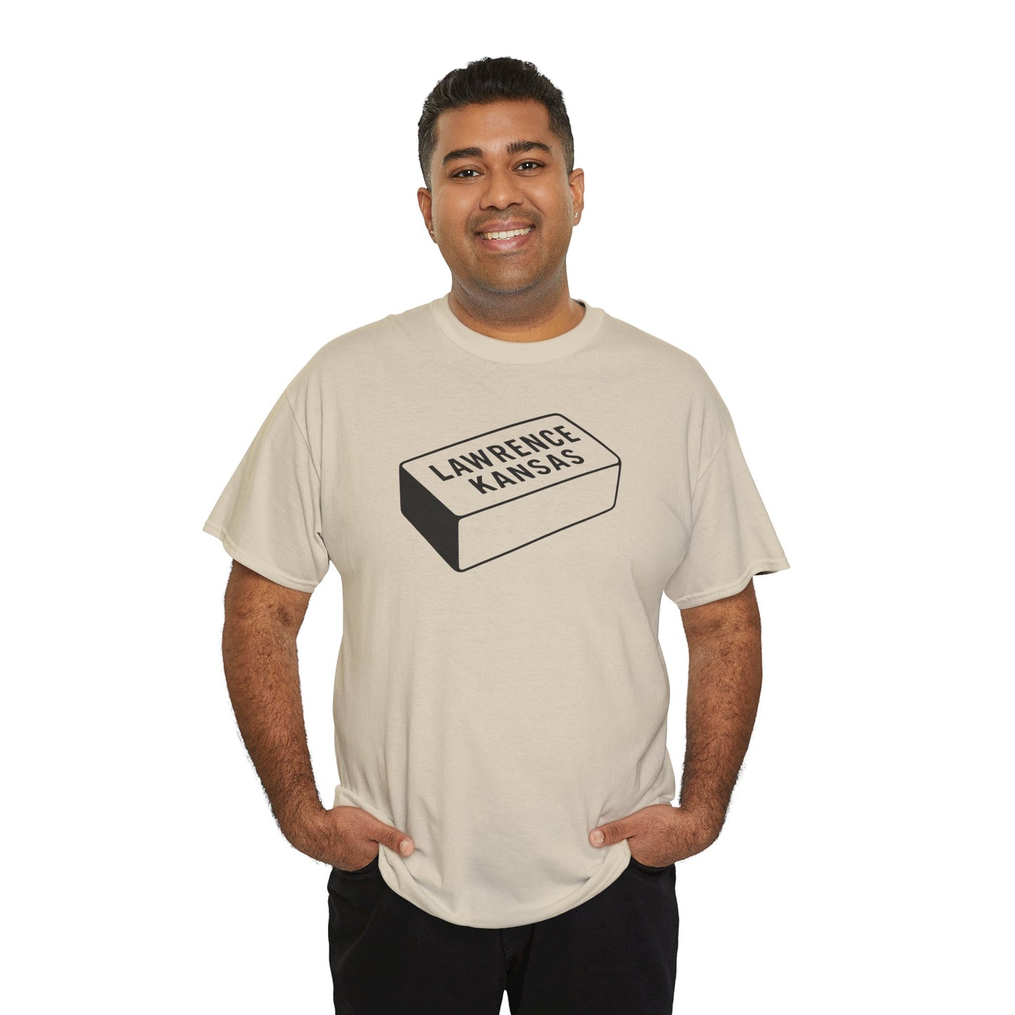 Lawrence Kansas Brick Tee - Small Logo
