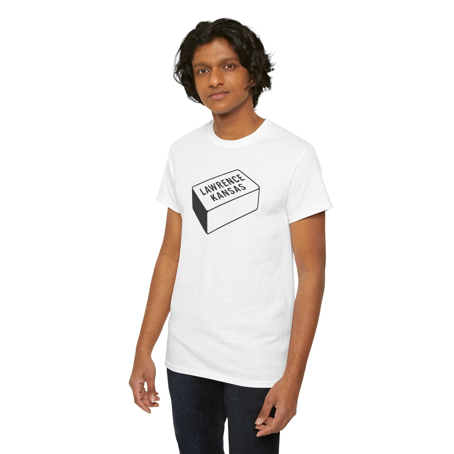Lawrence Kansas Brick Tee - Small Logo
