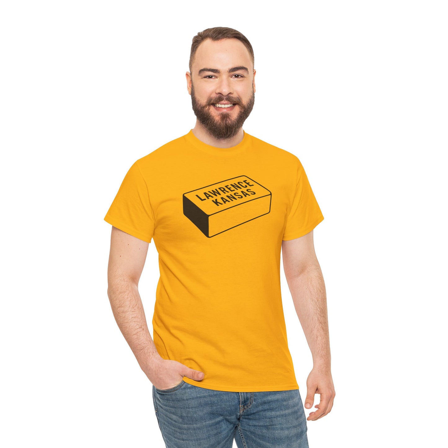 Lawrence Kansas Brick Tee - Small Logo