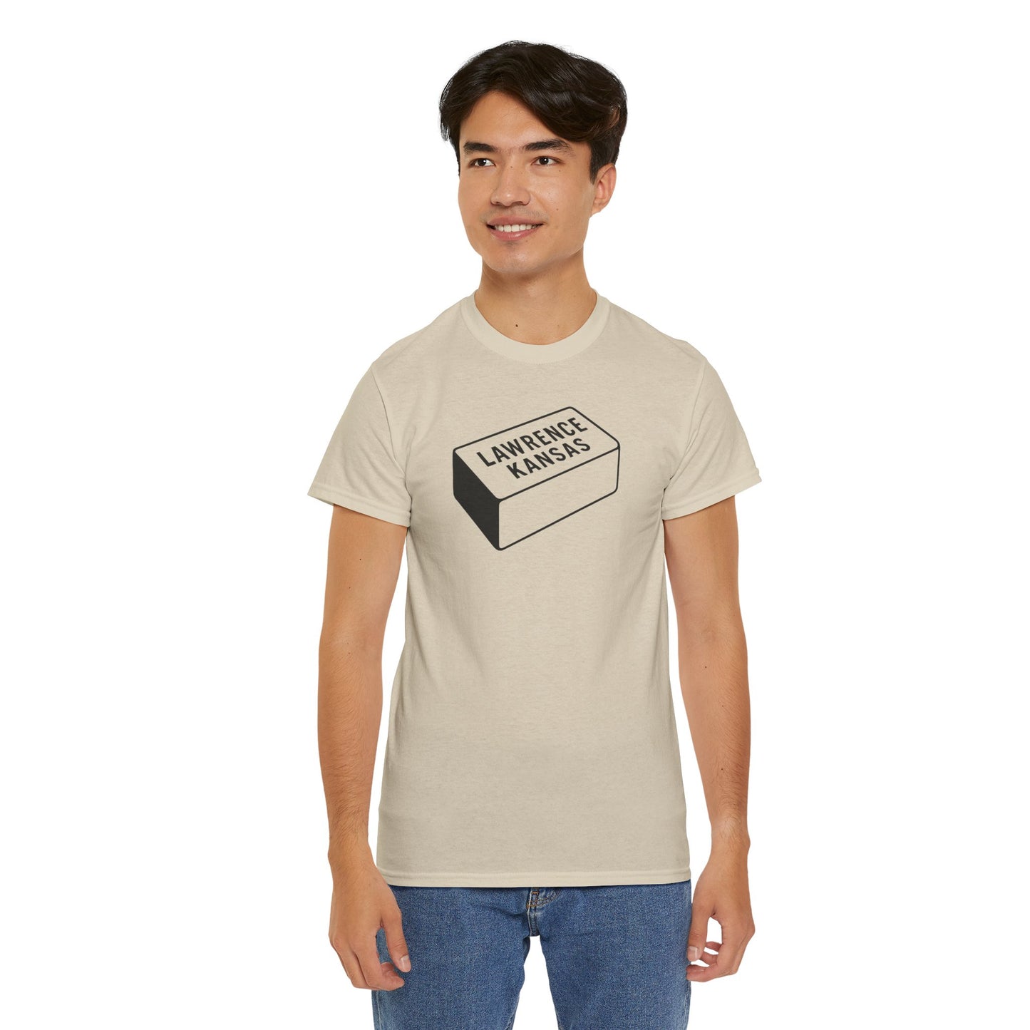 Lawrence Kansas Brick Tee - Small Logo