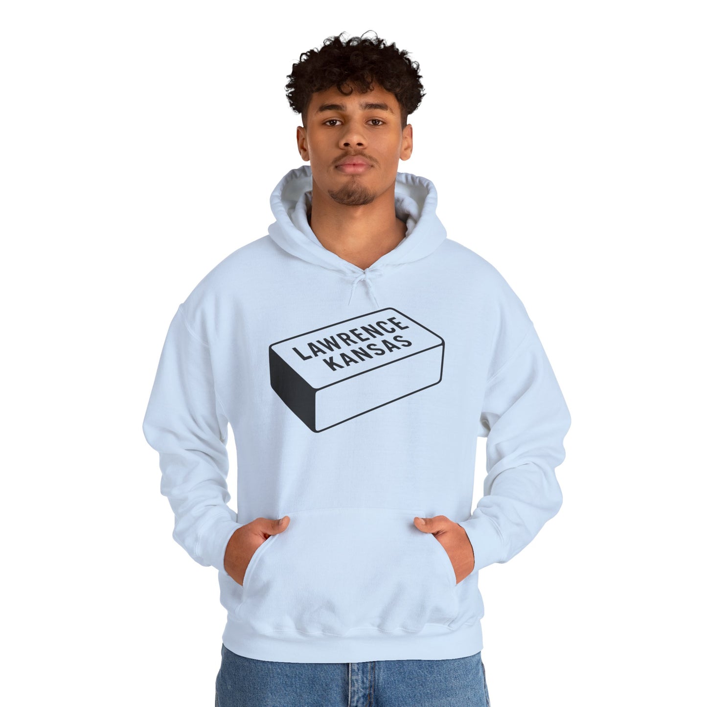 Lawrence Kansas Hoodie - Large Logo