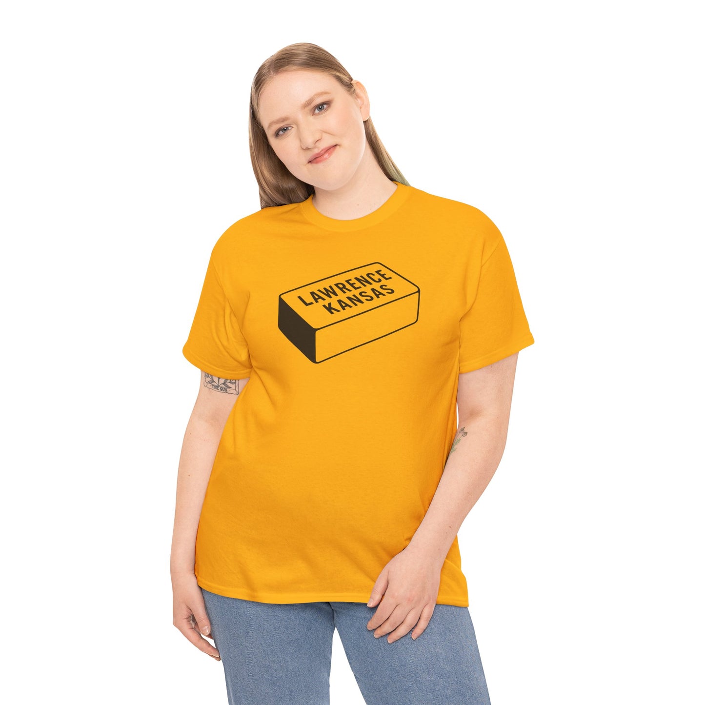 Lawrence Kansas Brick Tee - Small Logo