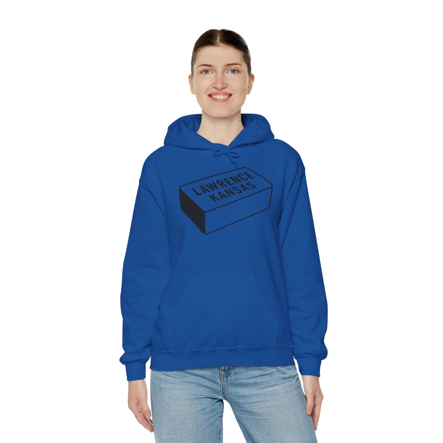 Lawrence Kansas Hoodie - Large Logo