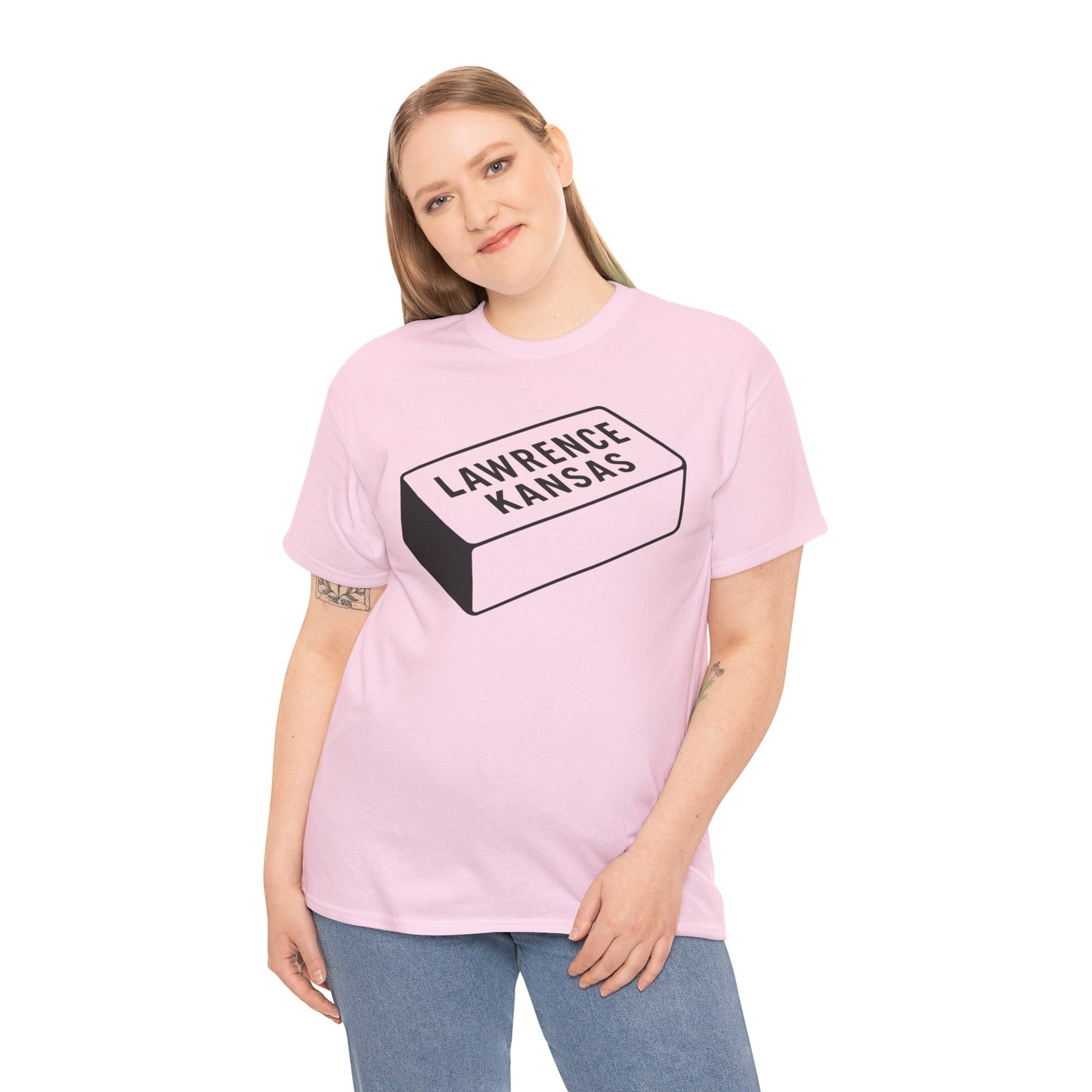 Lawrence Kansas Brick Tee - Large Logo