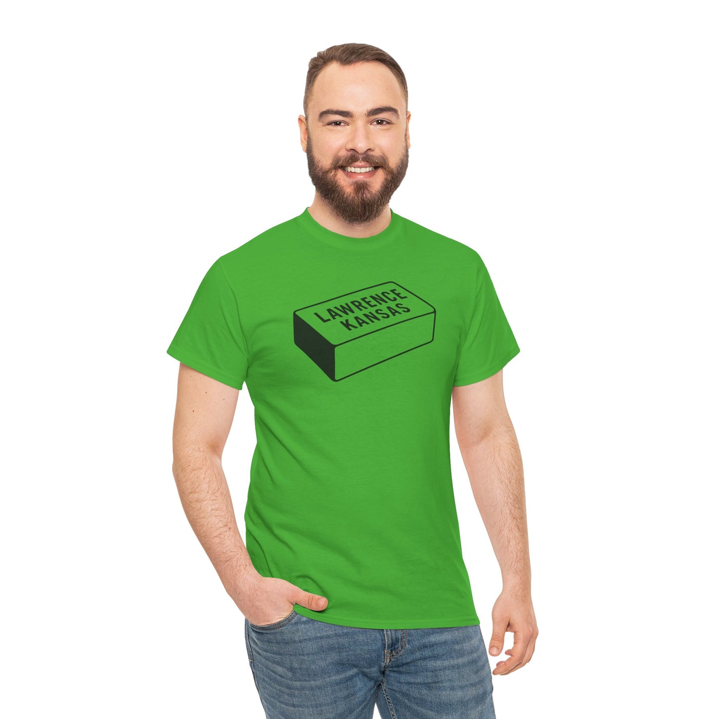 Lawrence Kansas Brick Tee - Small Logo