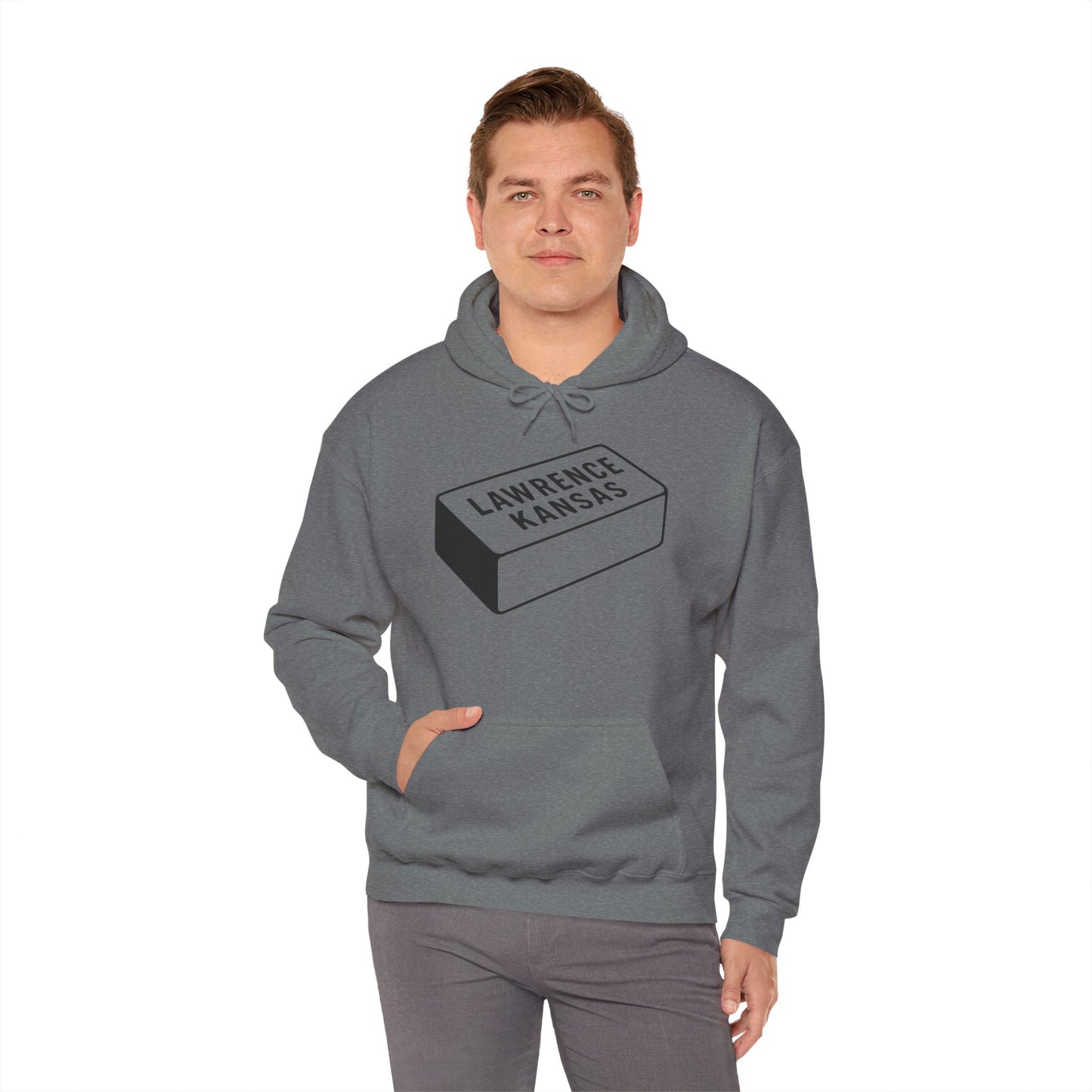 Lawrence Kansas Hoodie - Large Logo