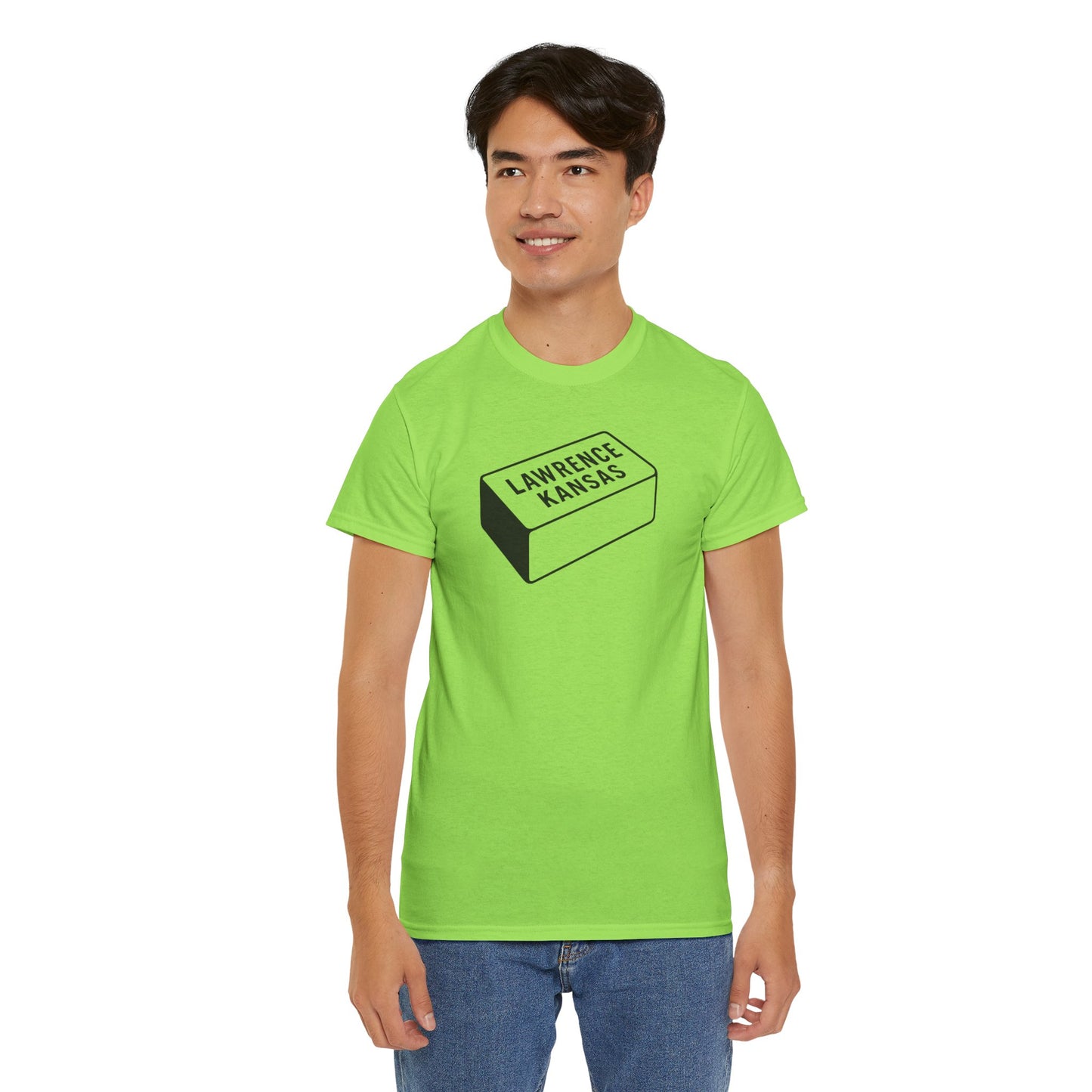 Lawrence Kansas Brick Tee - Small Logo