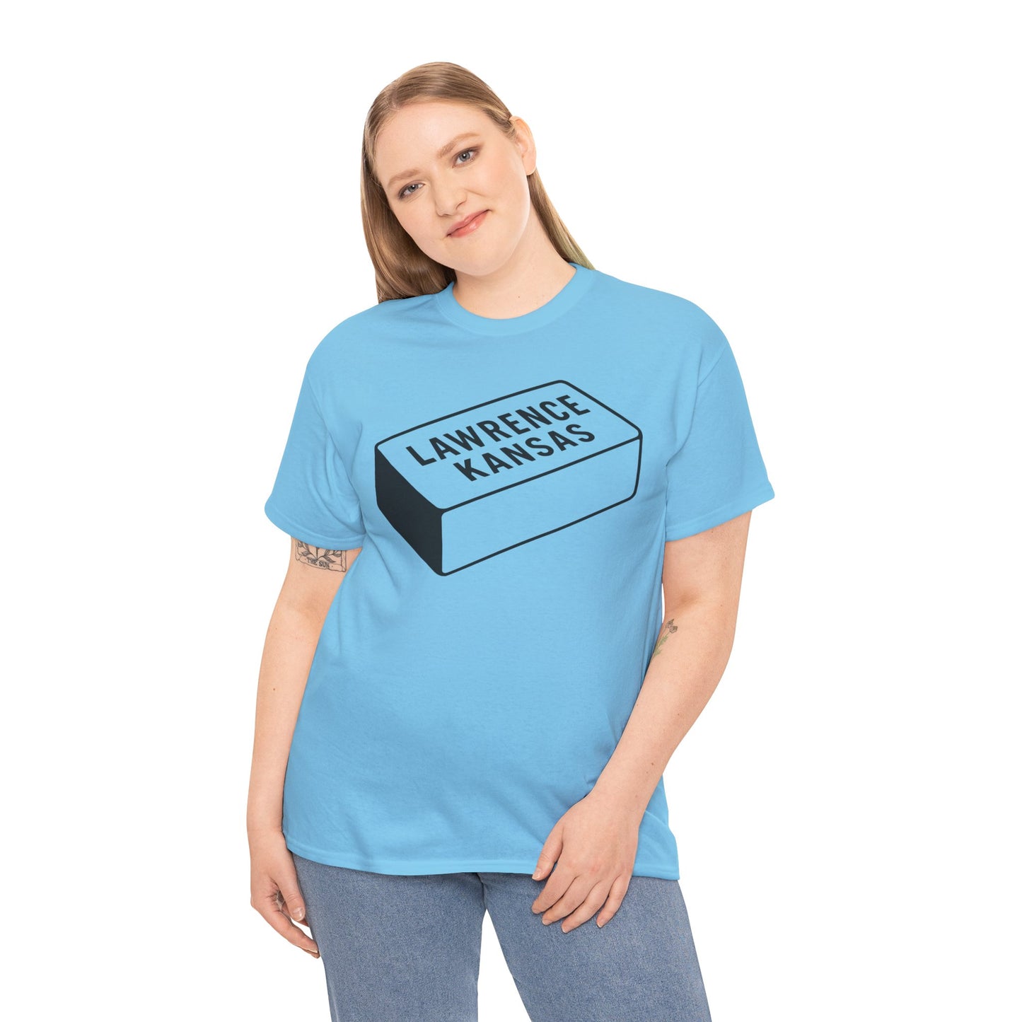 Lawrence Kansas Brick Tee - Large Logo