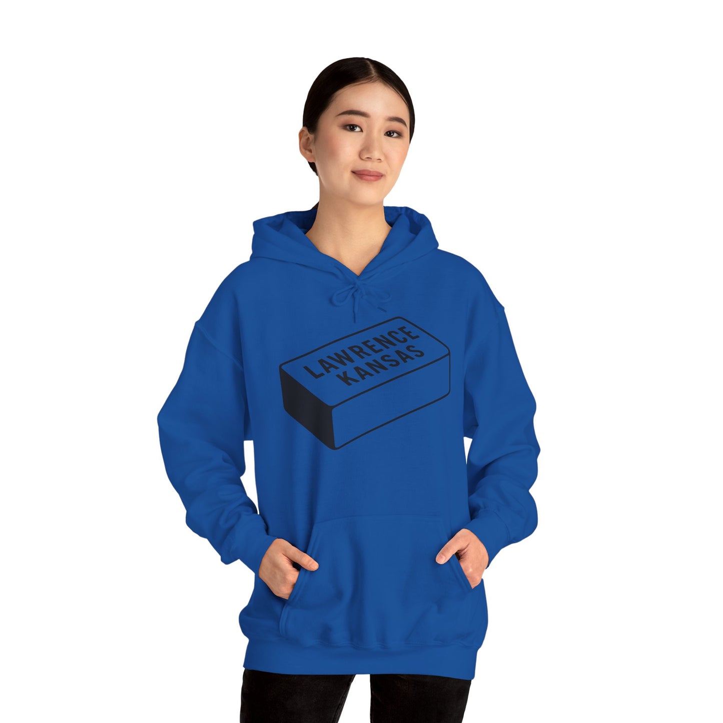 Lawrence Kansas Hoodie - Large Logo