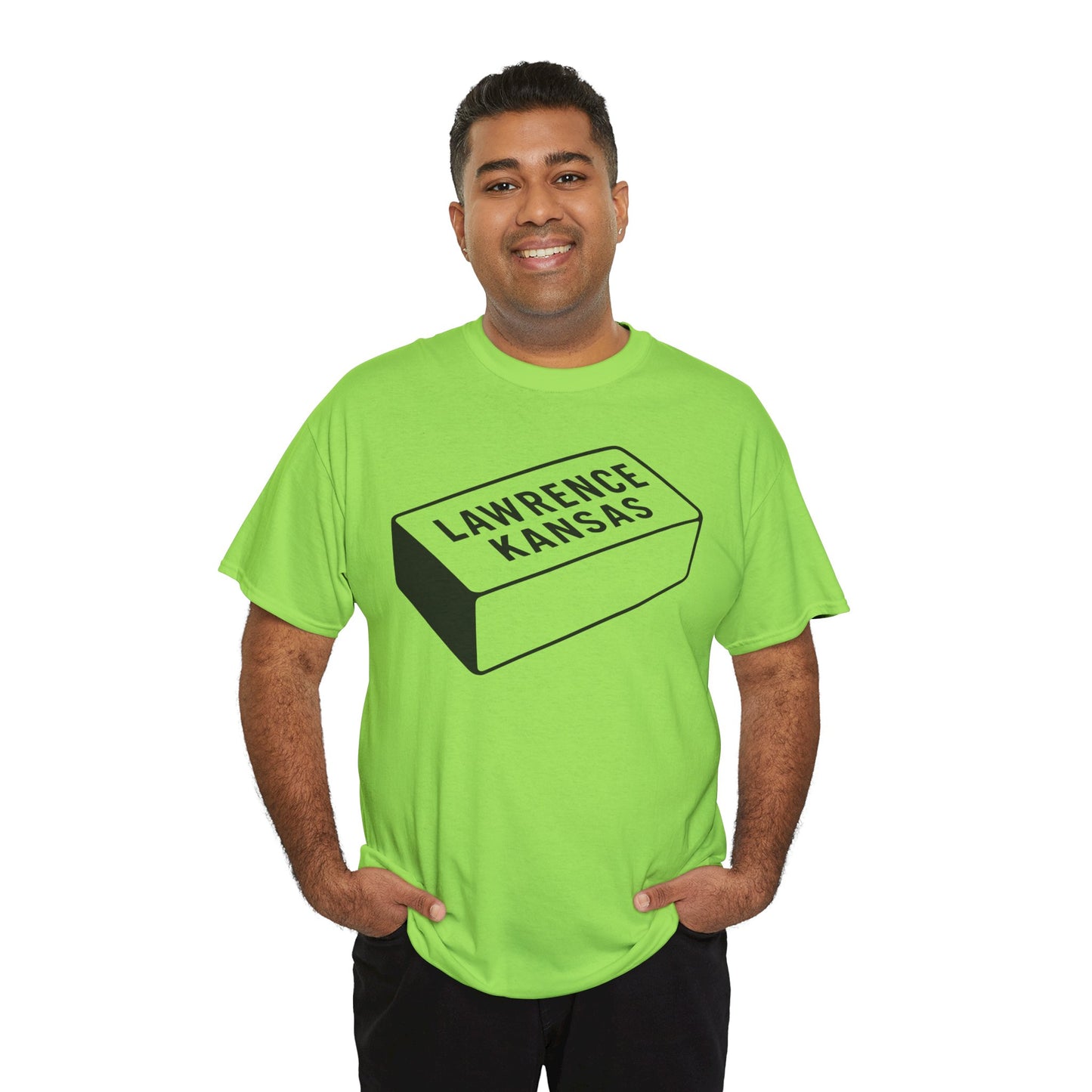 Lawrence Kansas Brick Tee - Large Logo