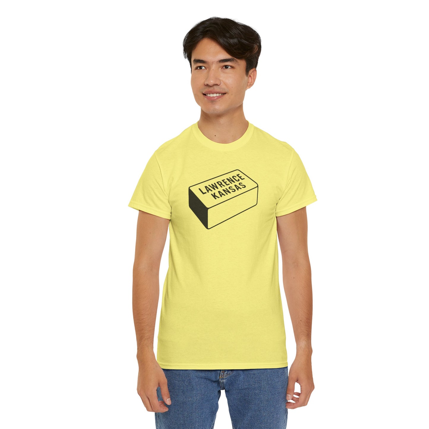 Lawrence Kansas Brick Tee - Small Logo