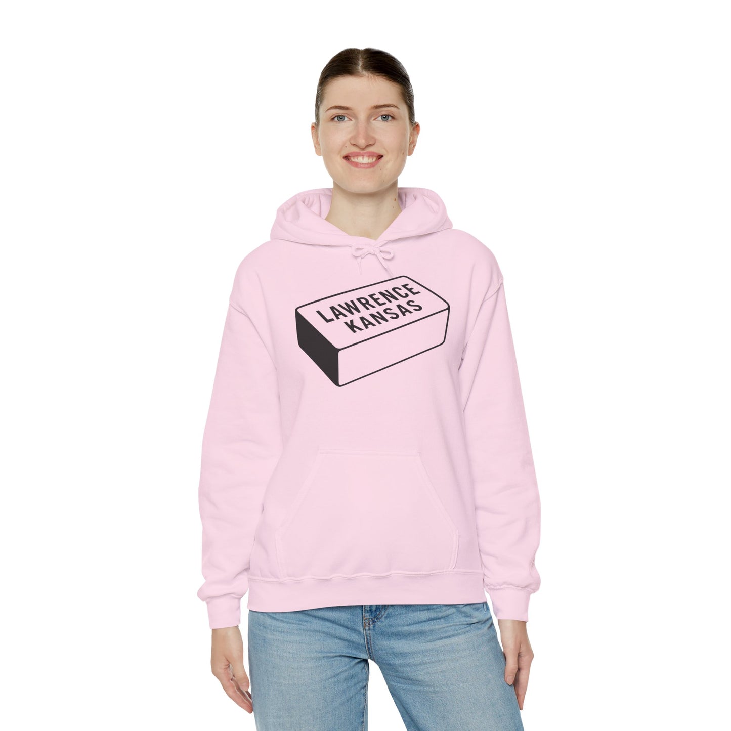 Lawrence Kansas Hoodie - Large Logo