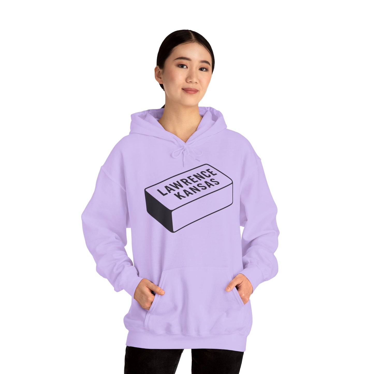 Lawrence Kansas Hoodie - Large Logo