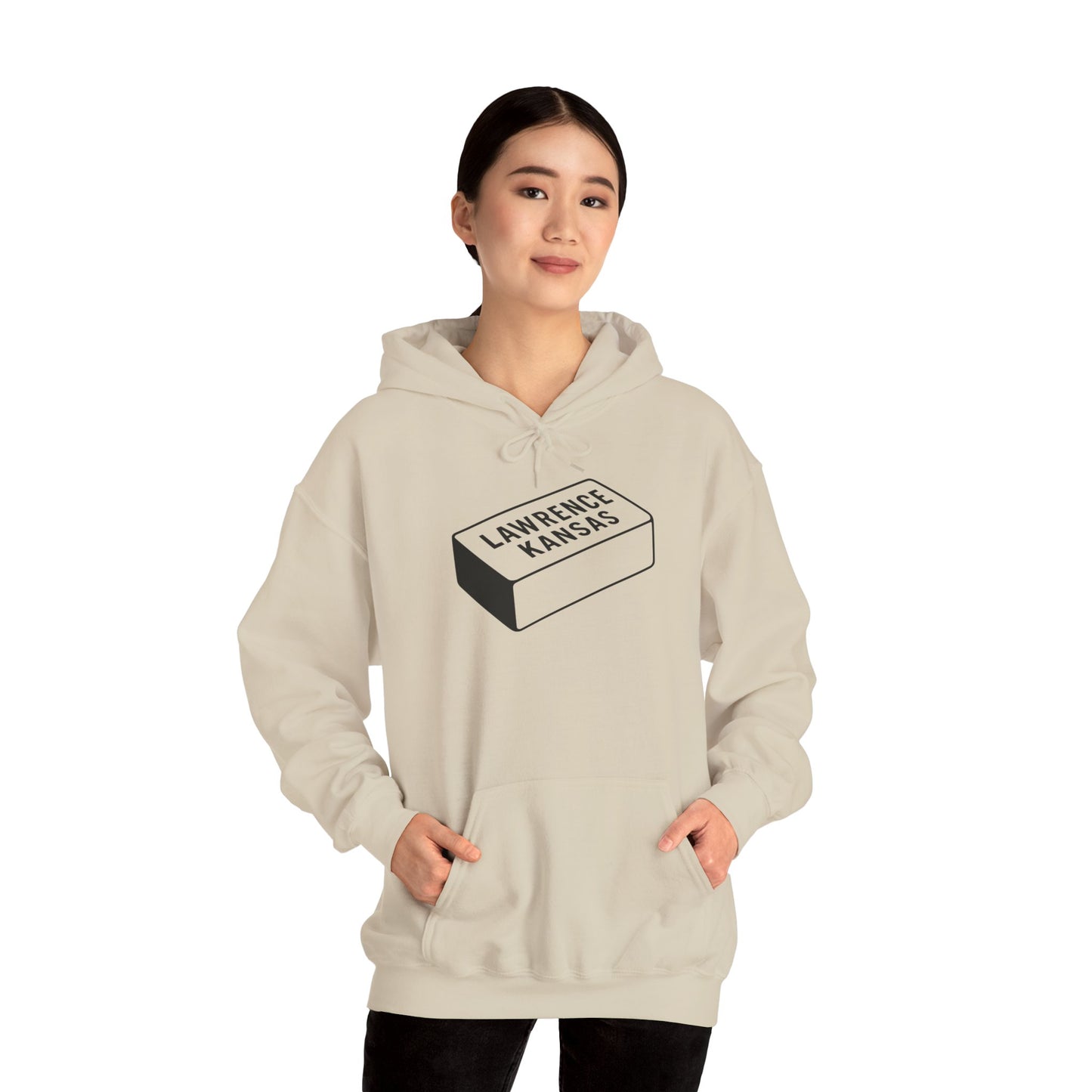 Lawrence Kansas Hoodie - Small Logo