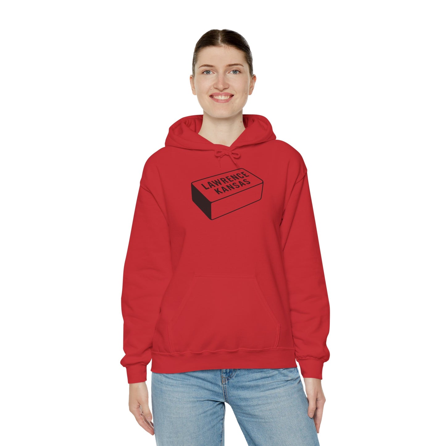 Lawrence Kansas Hoodie - Small Logo