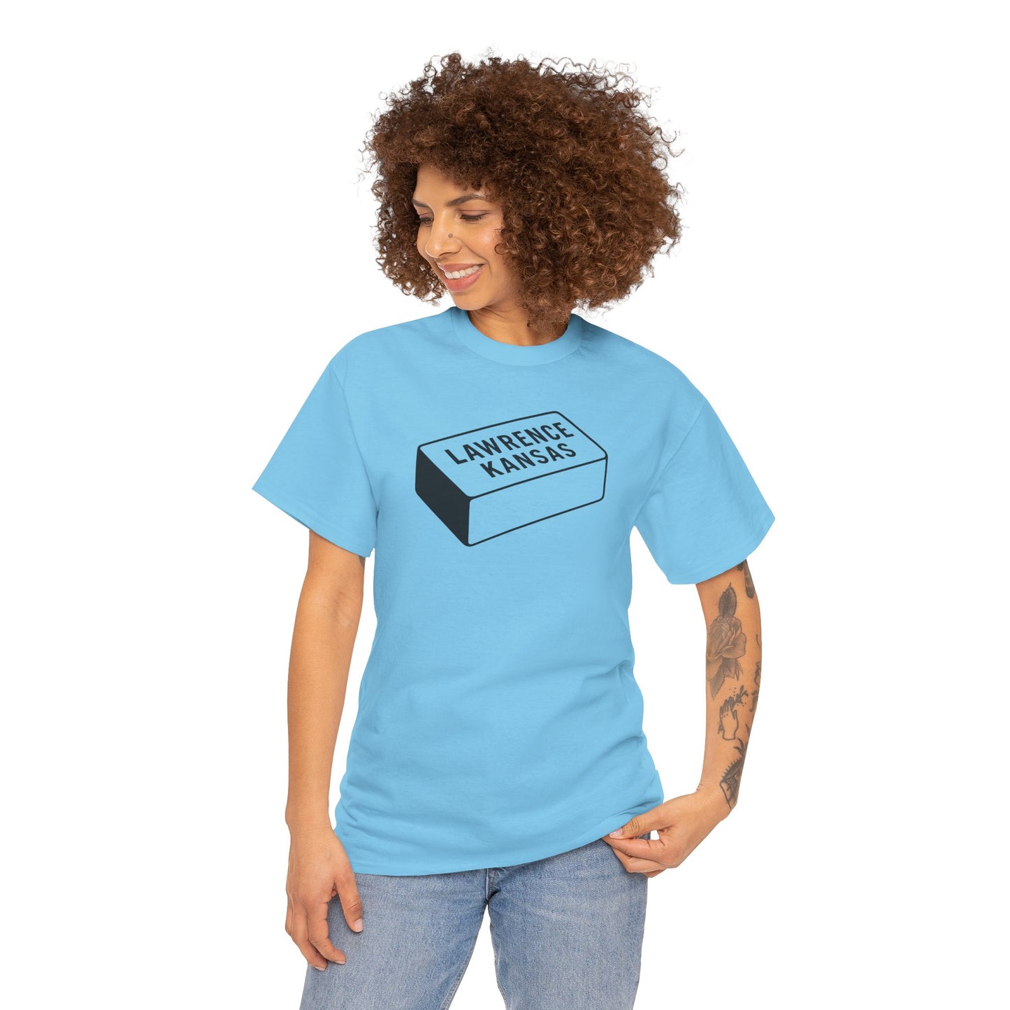 Lawrence Kansas Brick Tee - Small Logo