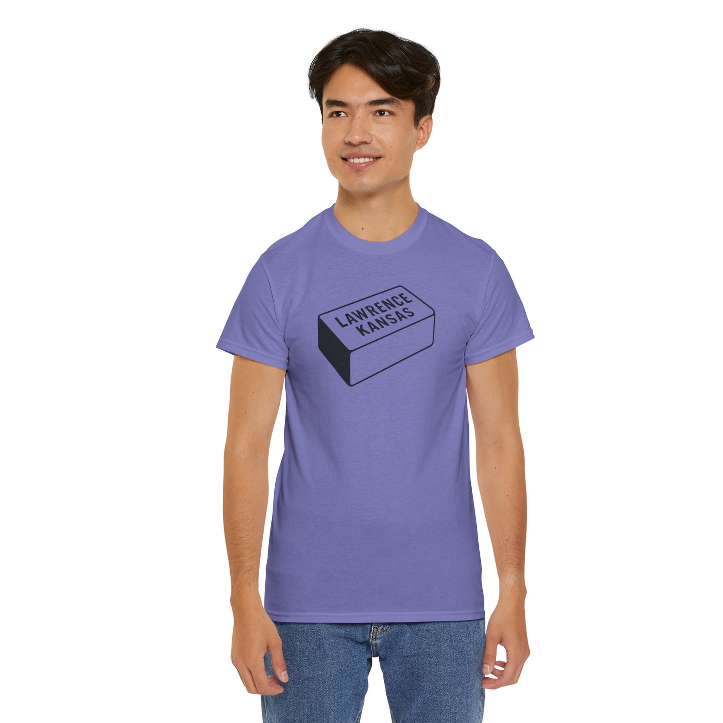 Lawrence Kansas Brick Tee - Small Logo