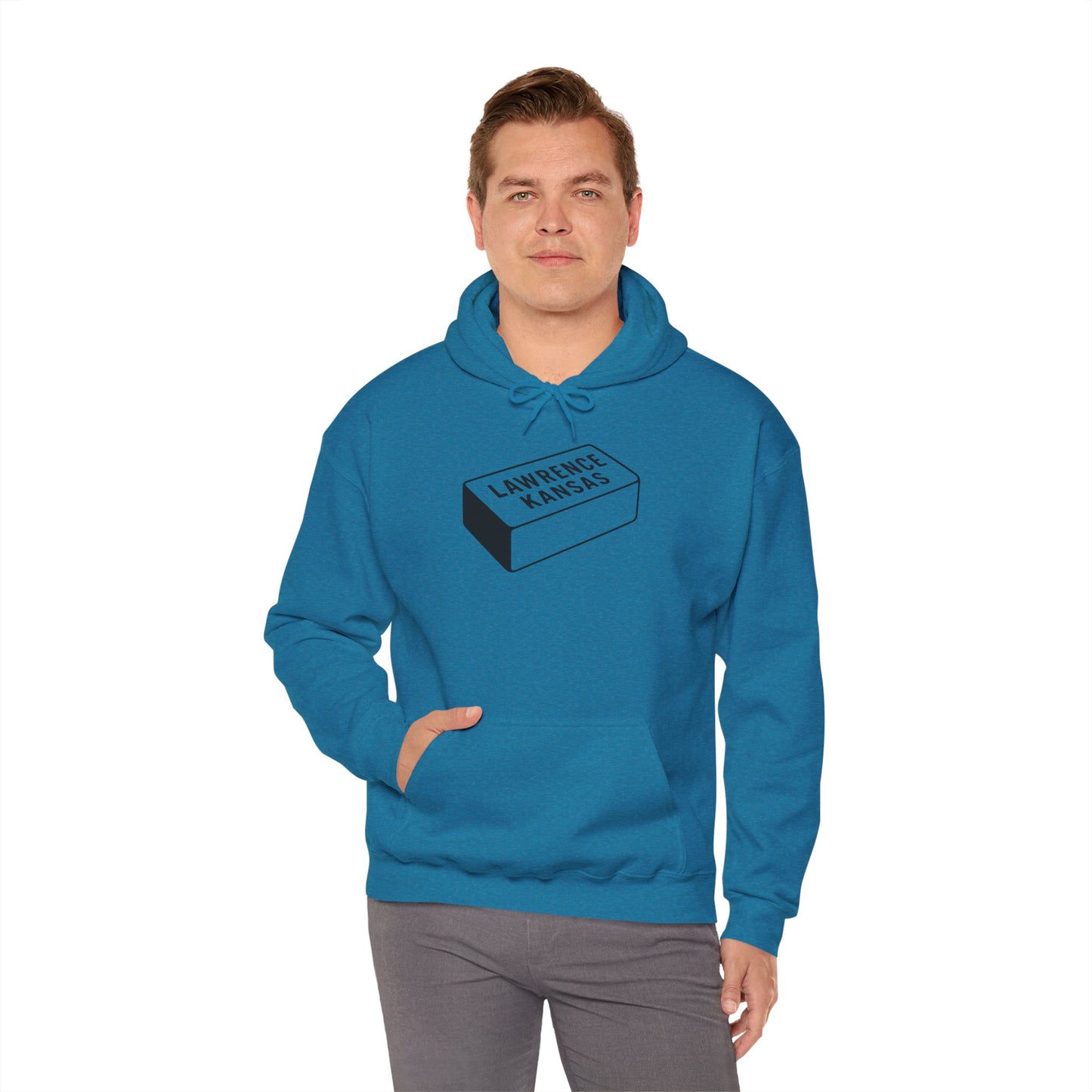 Lawrence Kansas Hoodie - Small Logo