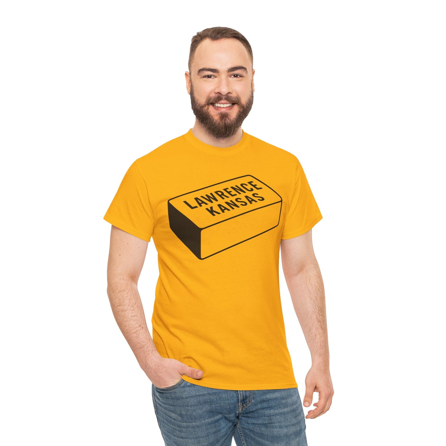 Lawrence Kansas Brick Tee - Large Logo