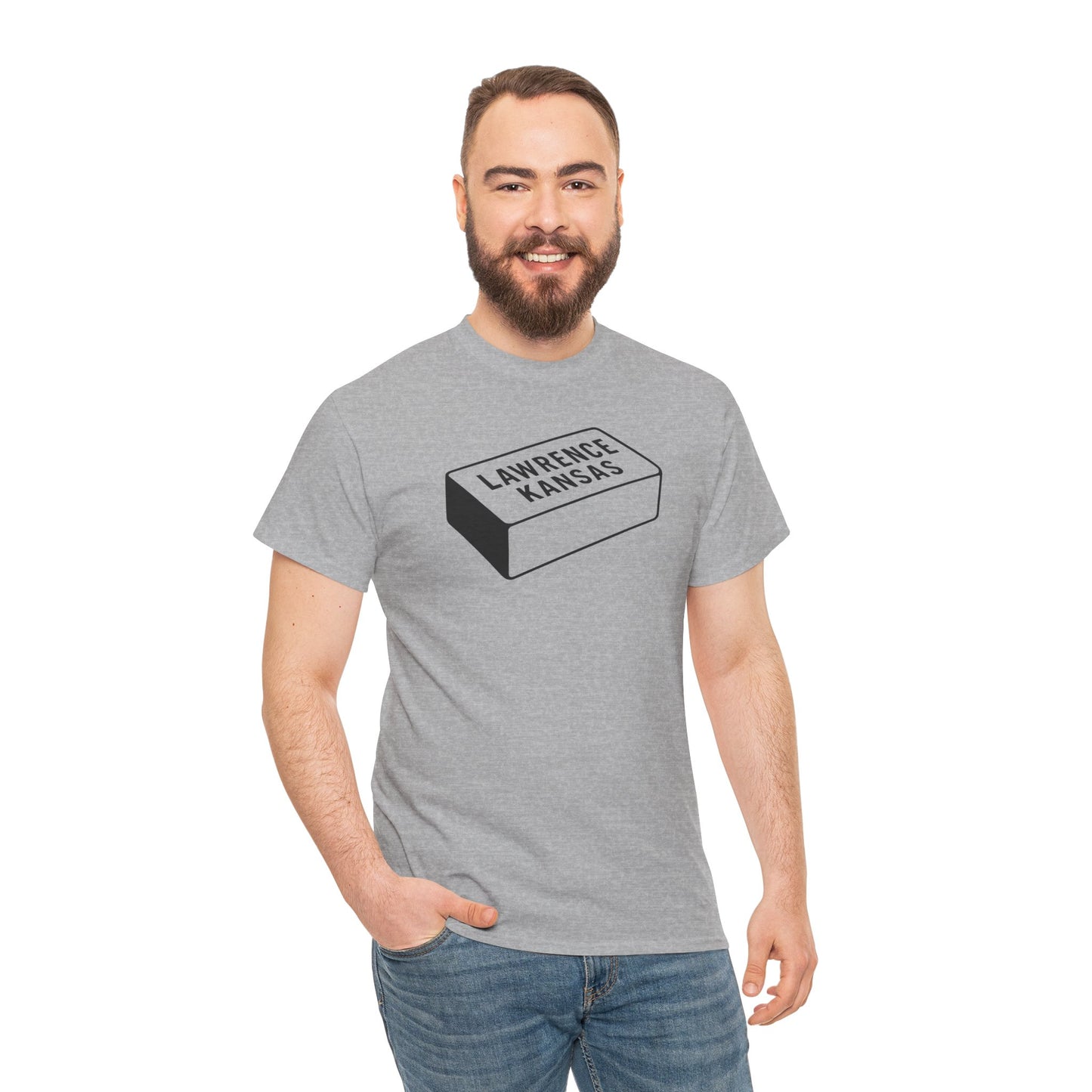 Lawrence Kansas Brick Tee - Small Logo