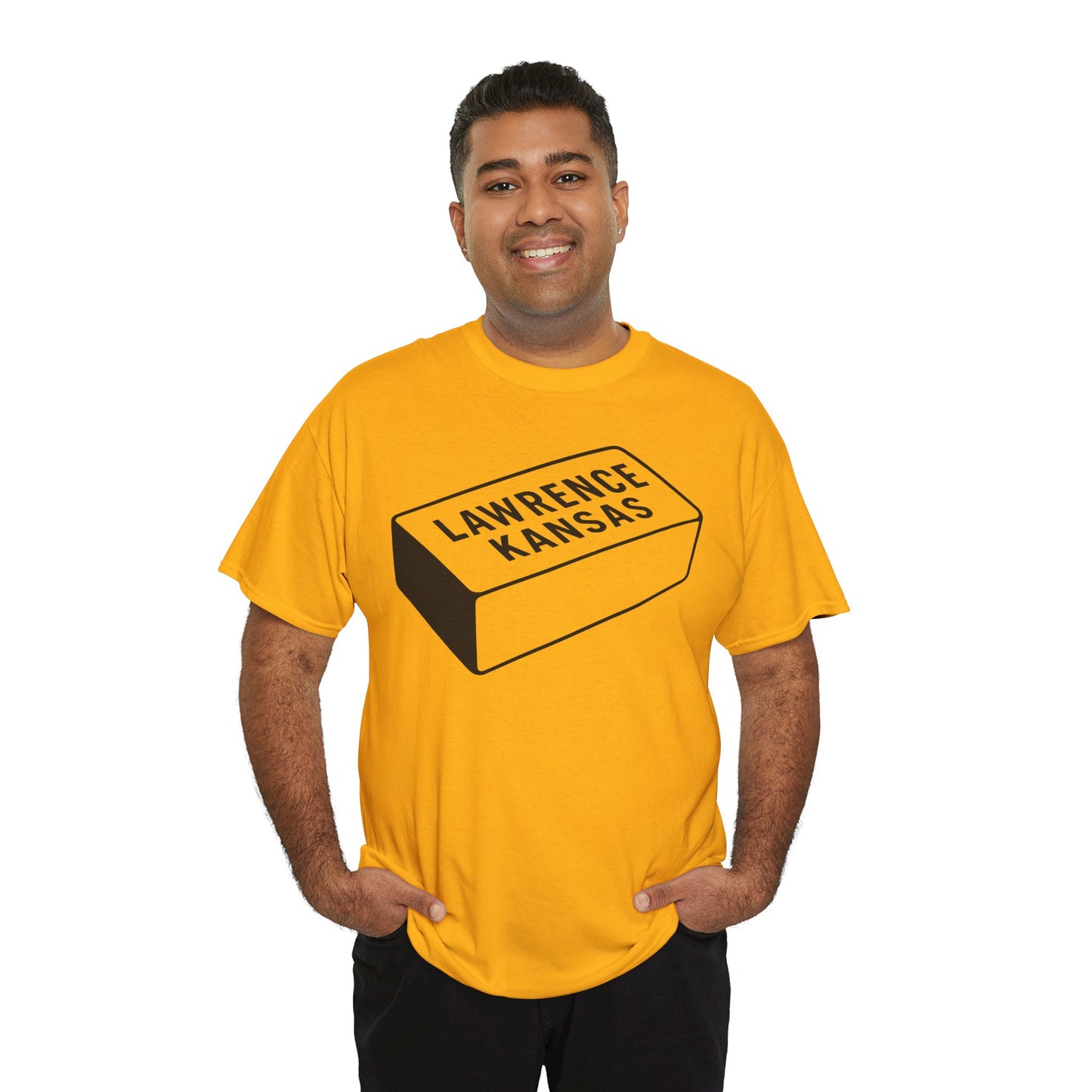 Lawrence Kansas Brick Tee - Large Logo
