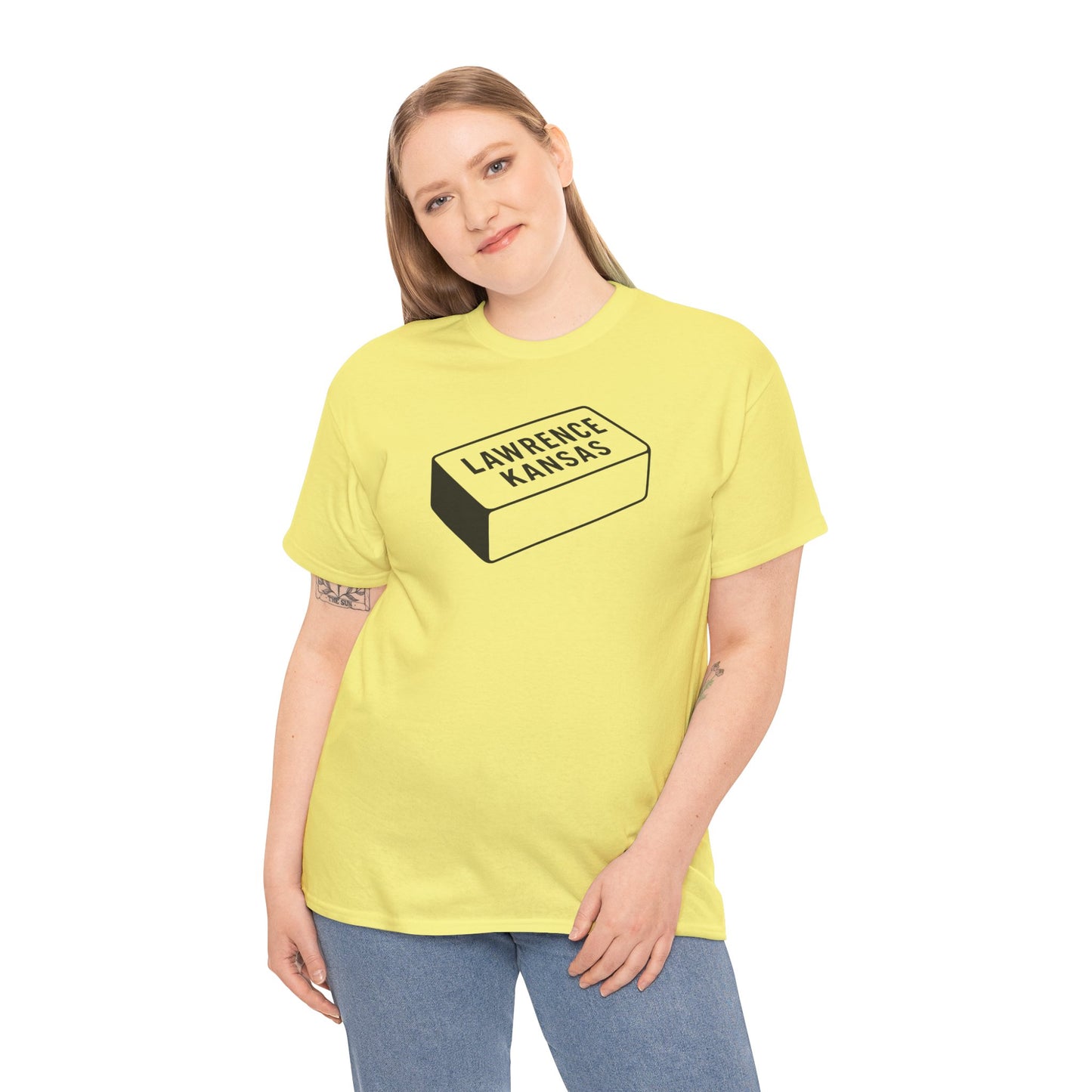 Lawrence Kansas Brick Tee - Small Logo