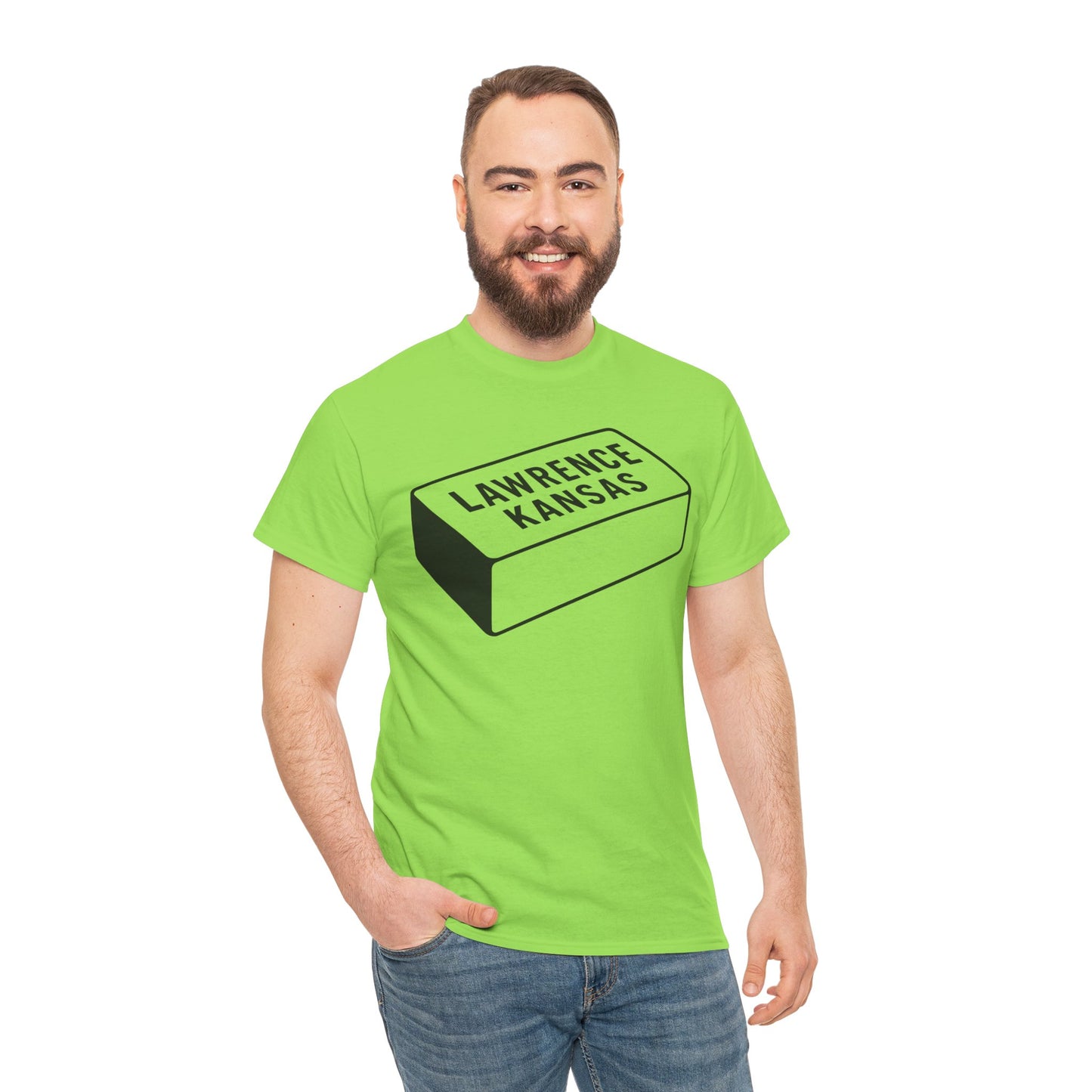 Lawrence Kansas Brick Tee - Large Logo