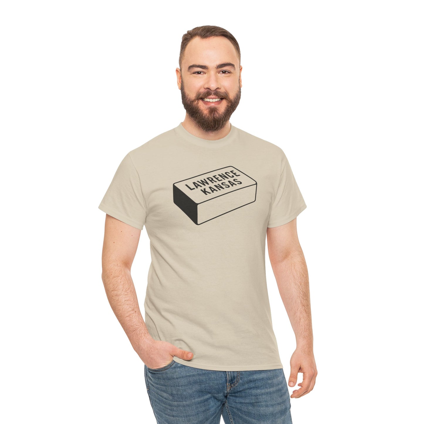 Lawrence Kansas Brick Tee - Small Logo