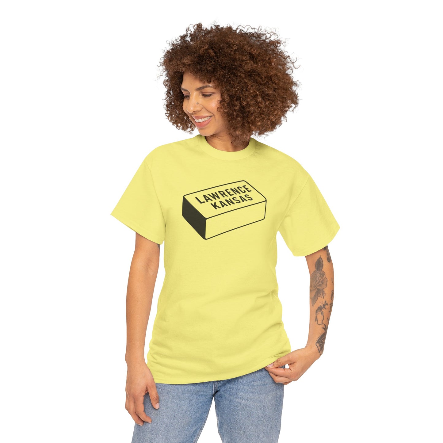 Lawrence Kansas Brick Tee - Small Logo