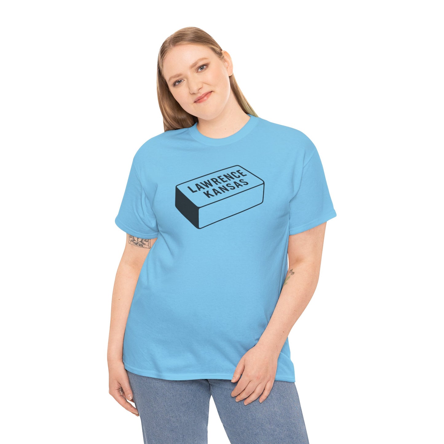 Lawrence Kansas Brick Tee - Small Logo