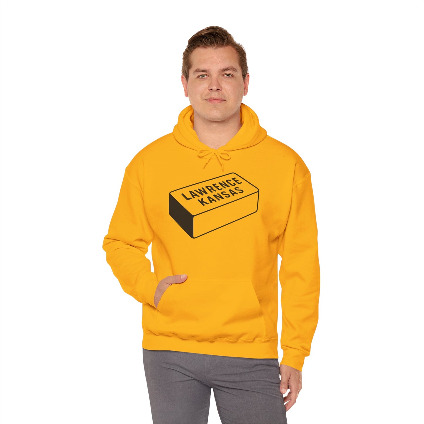 Lawrence Kansas Hoodie - Large Logo