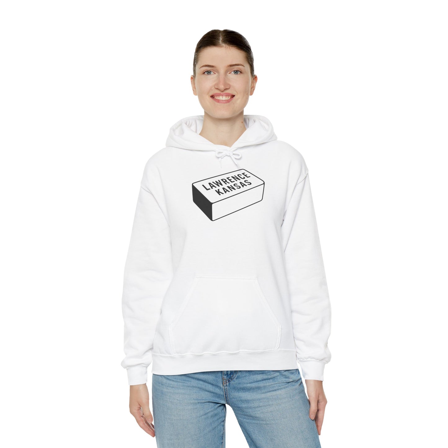 Lawrence Kansas Hoodie - Small Logo