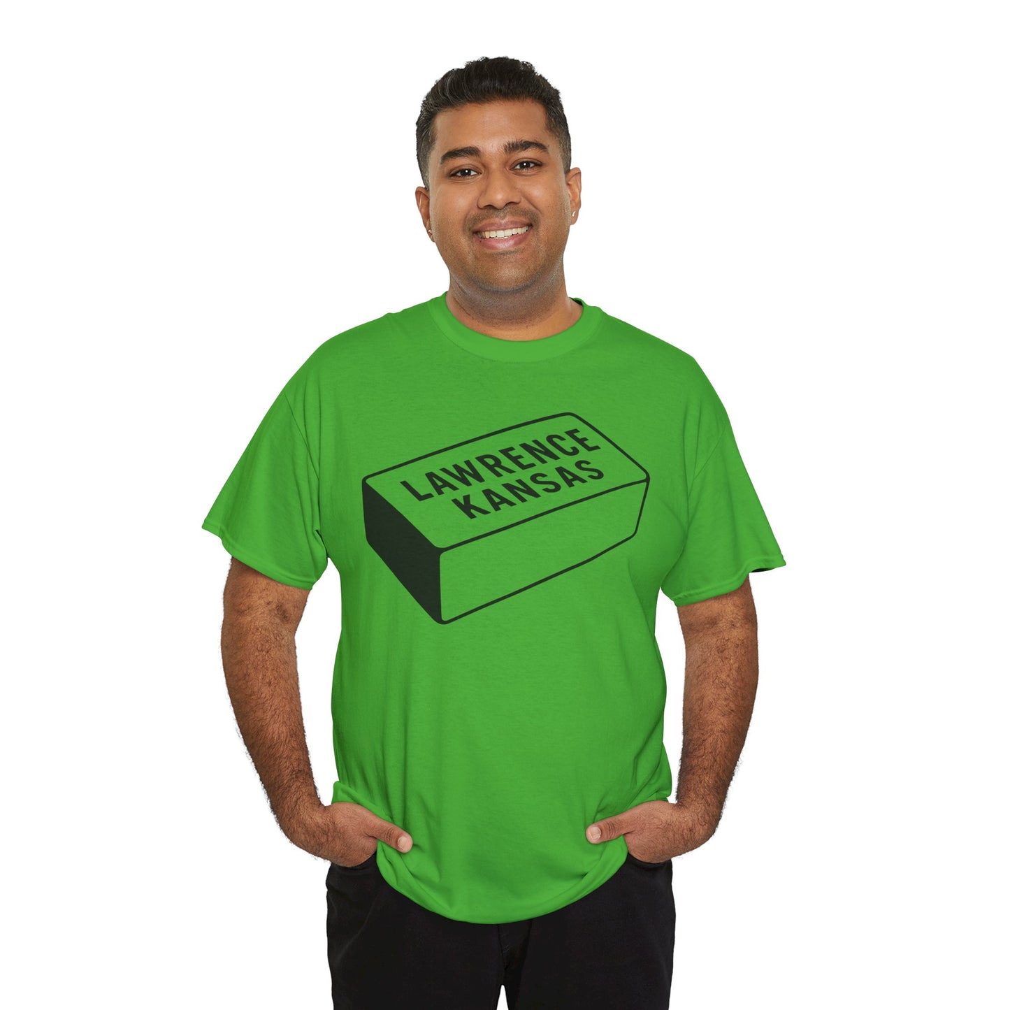 Lawrence Kansas Brick Tee - Large Logo