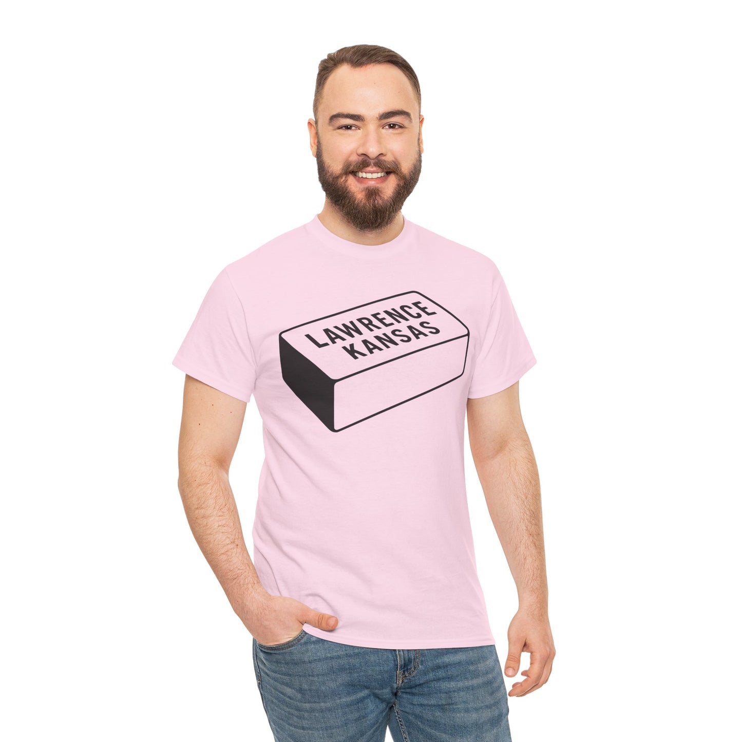 Lawrence Kansas Brick Tee - Large Logo