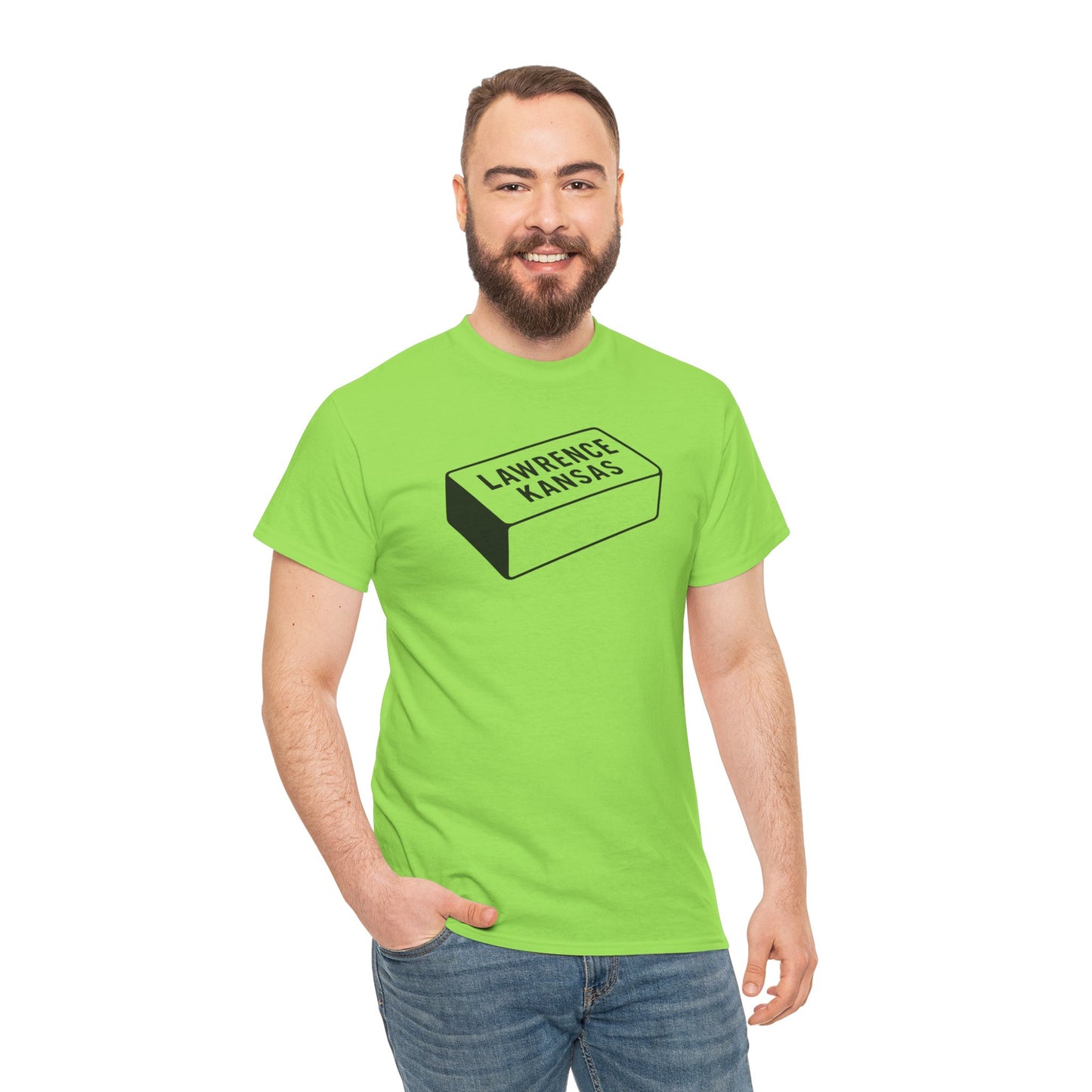 Lawrence Kansas Brick Tee - Small Logo