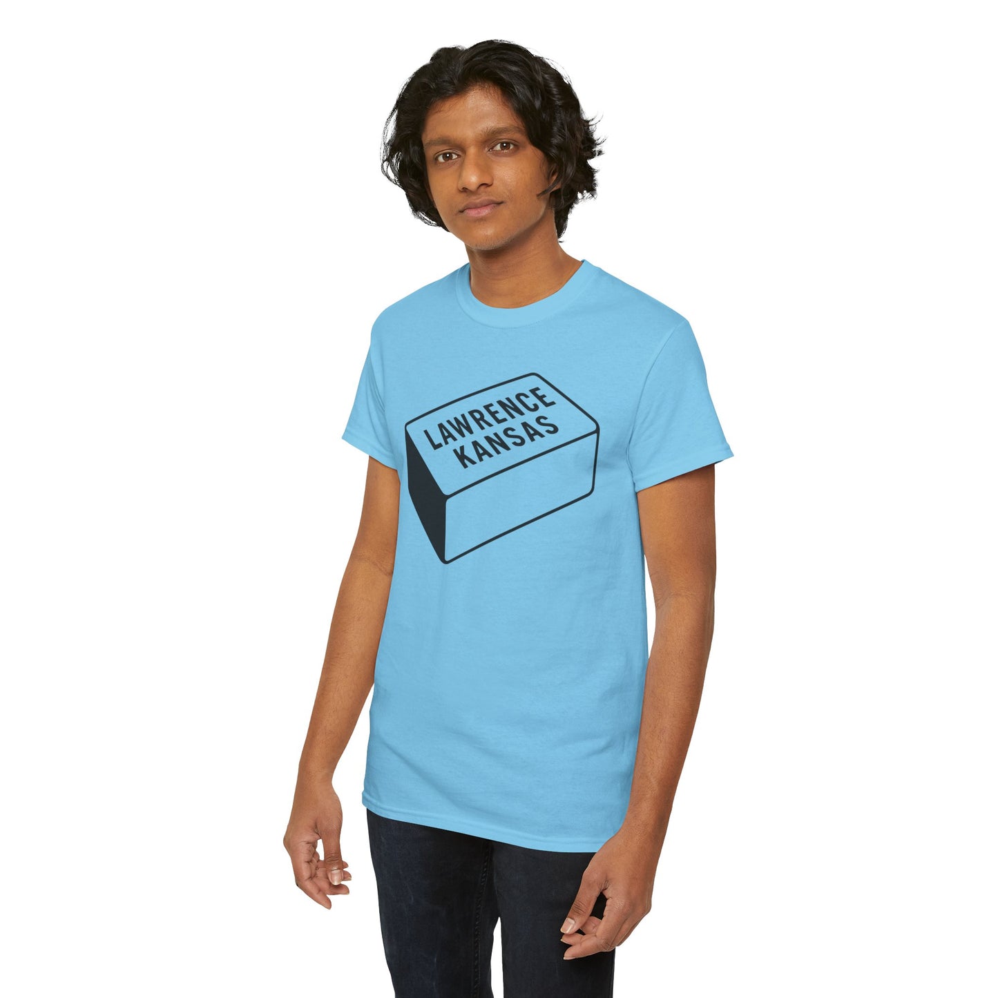 Lawrence Kansas Brick Tee - Large Logo