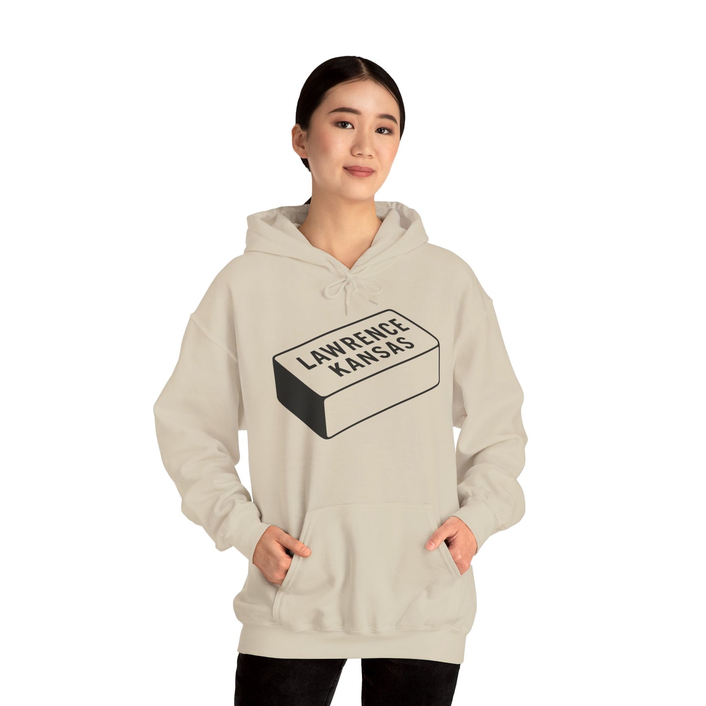 Lawrence Kansas Hoodie - Large Logo