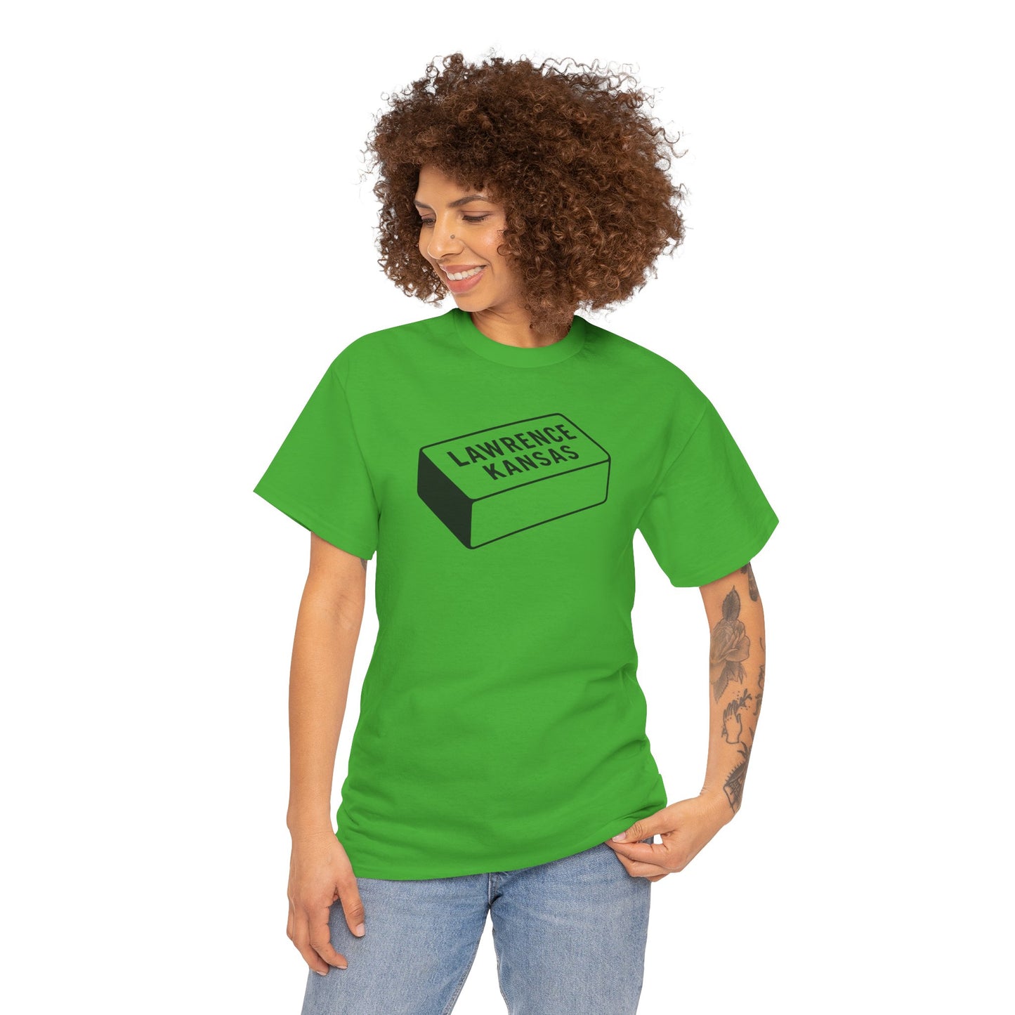 Lawrence Kansas Brick Tee - Small Logo
