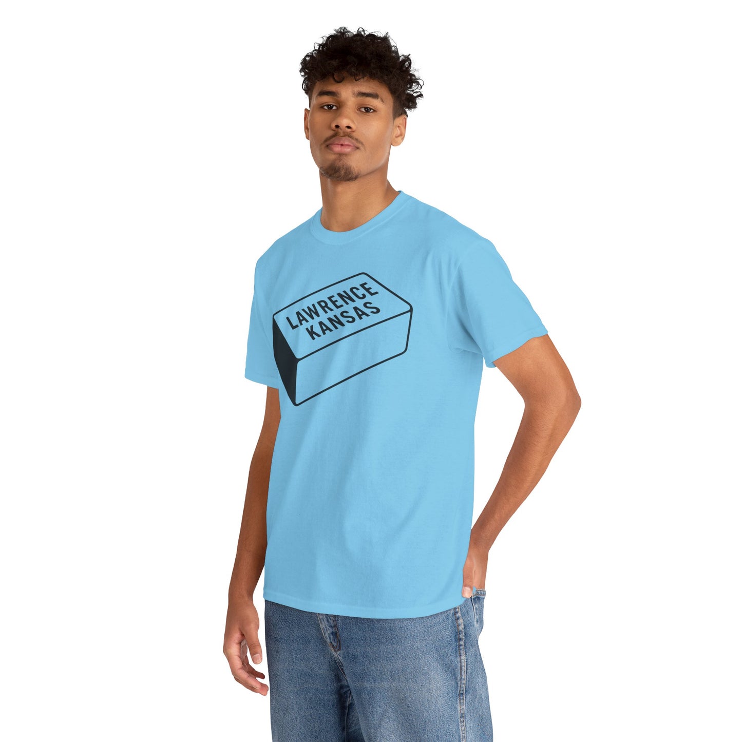 Lawrence Kansas Brick Tee - Large Logo