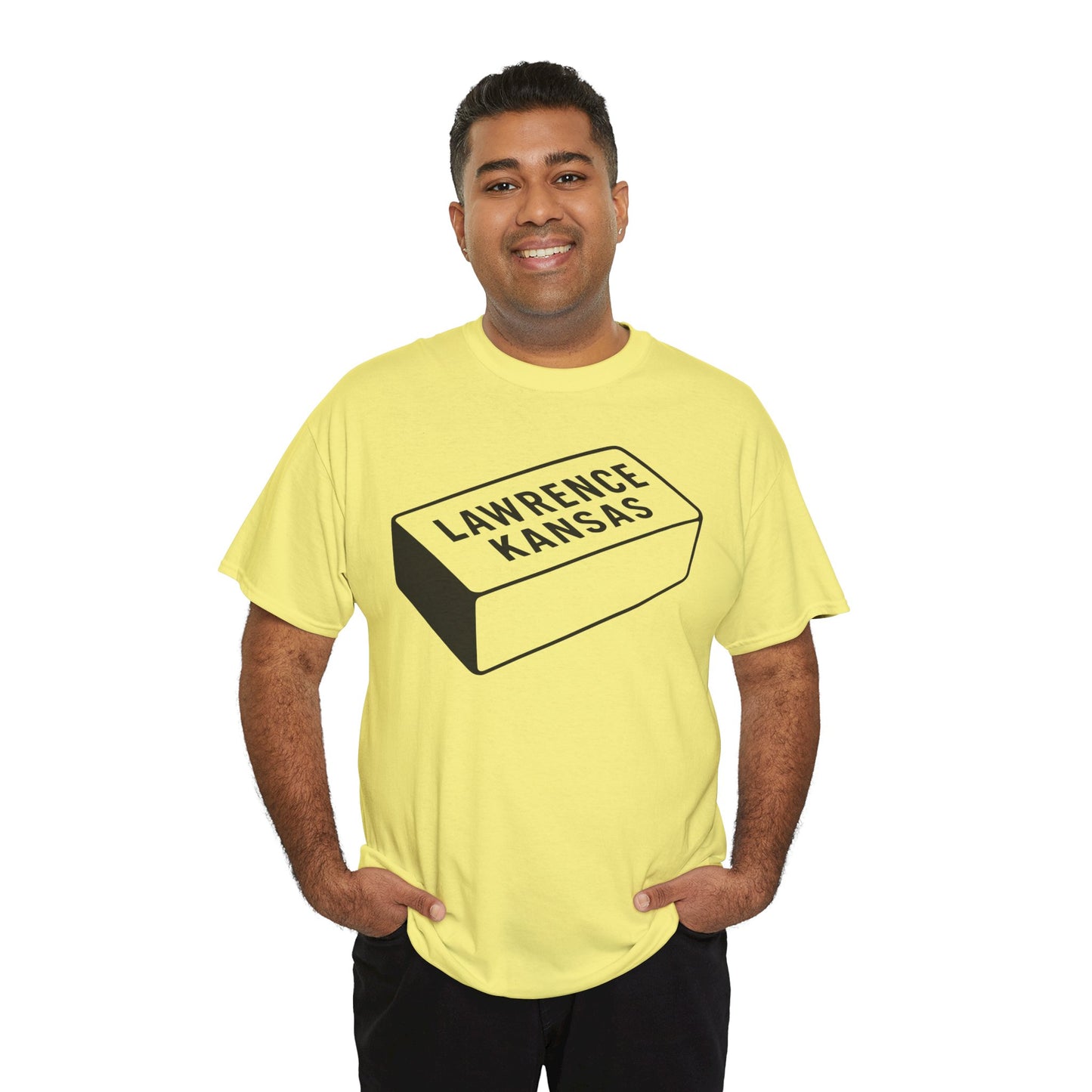 Lawrence Kansas Brick Tee - Large Logo