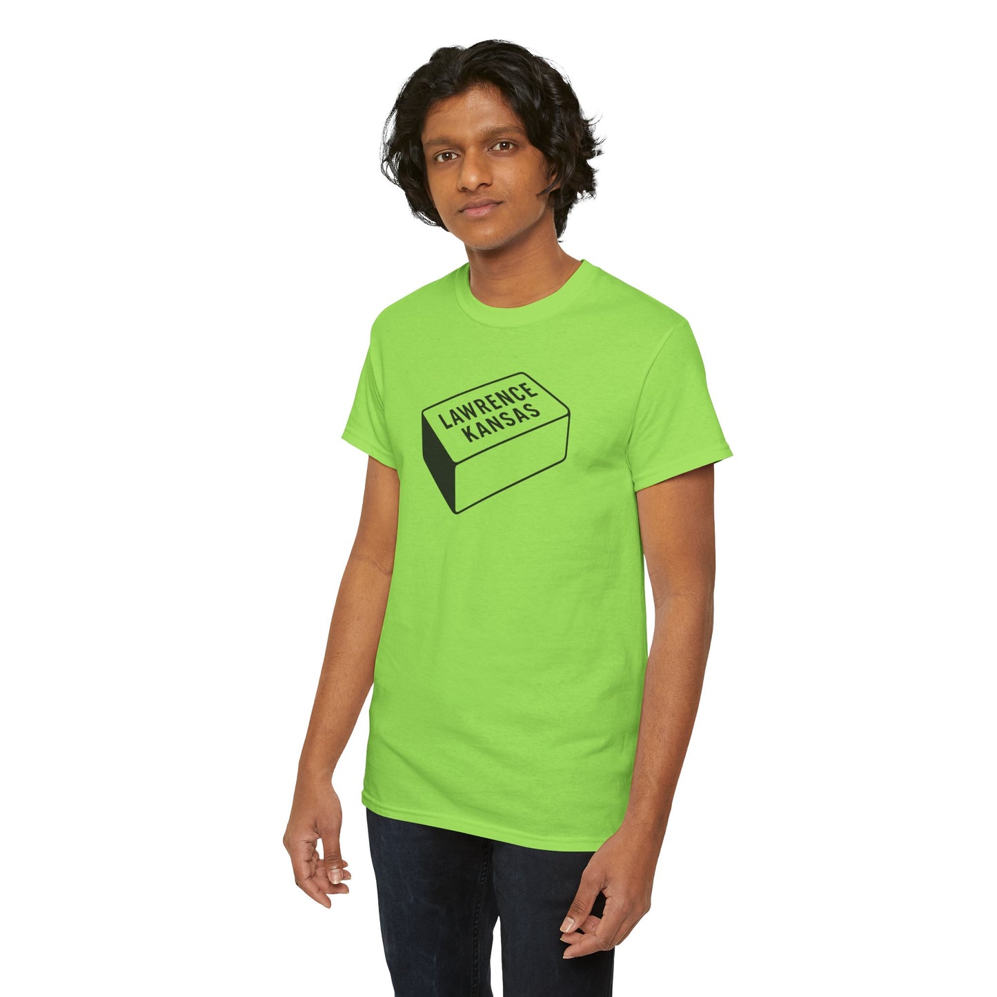 Lawrence Kansas Brick Tee - Small Logo