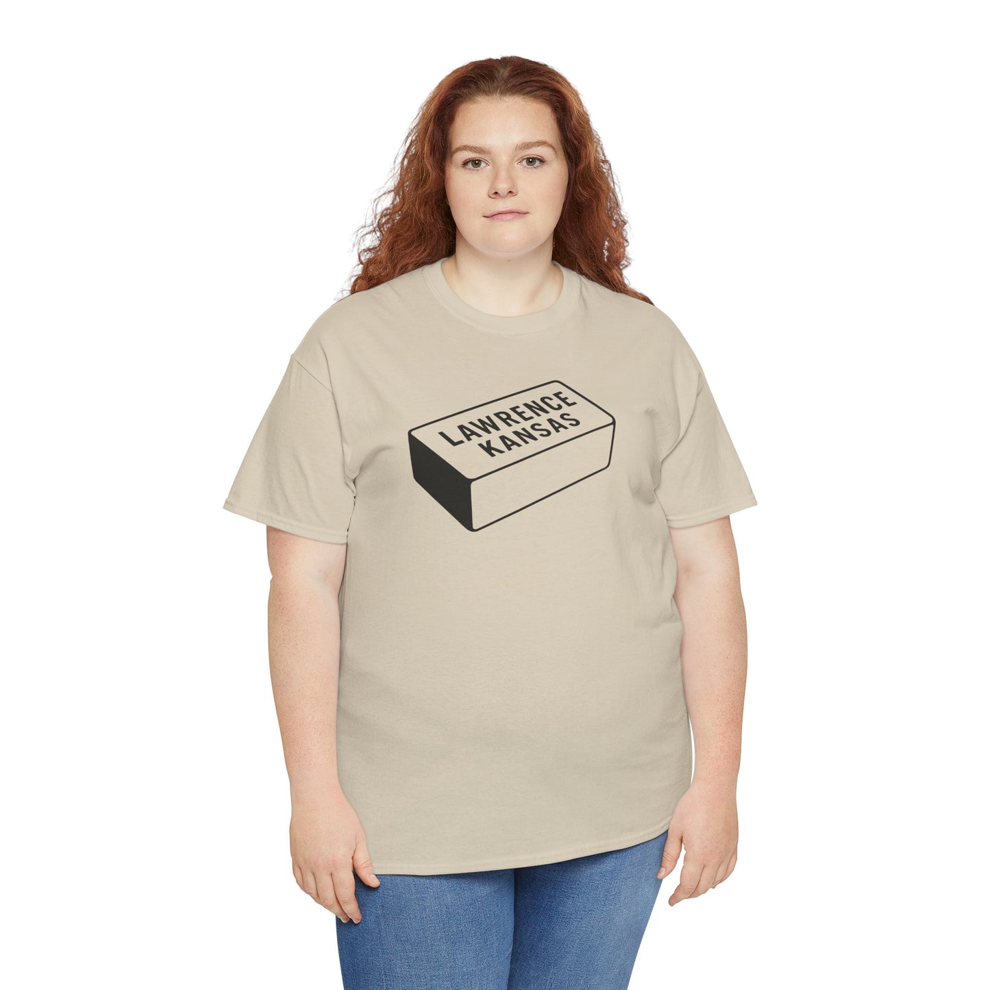 Lawrence Kansas Brick Tee - Small Logo