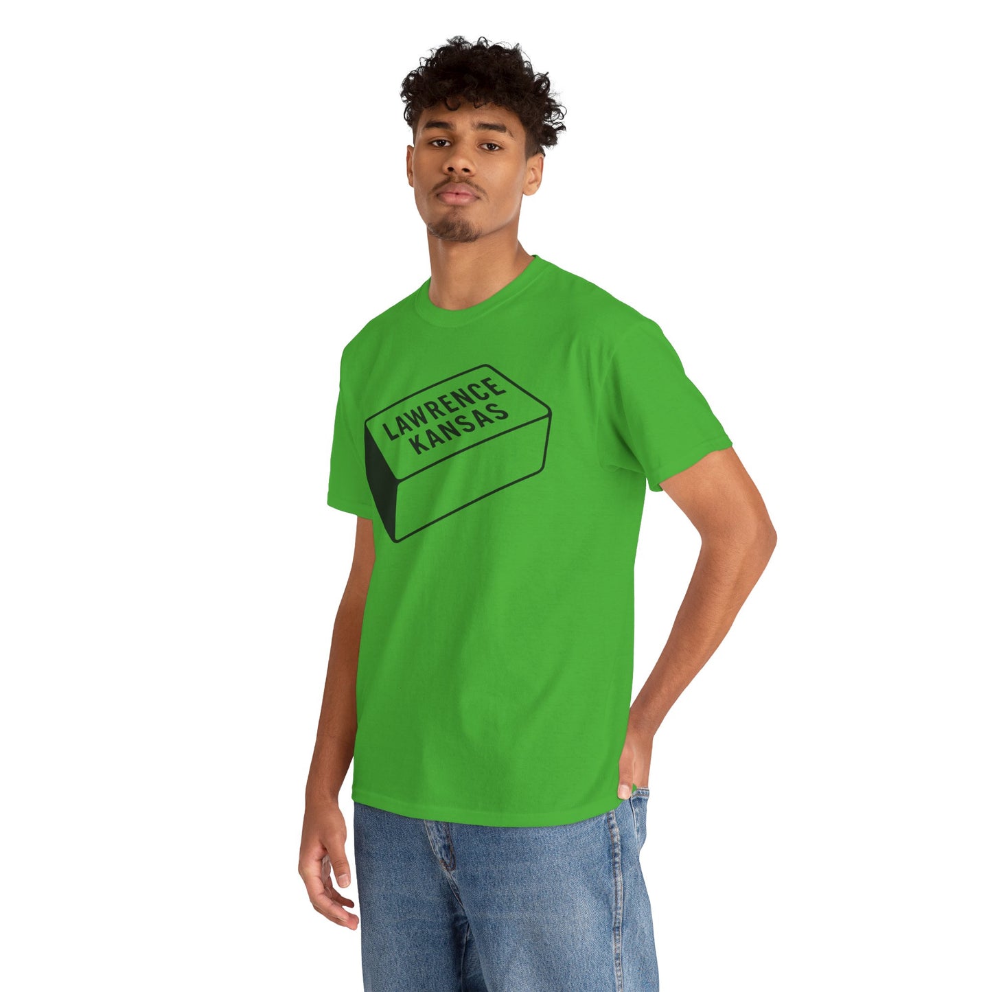 Lawrence Kansas Brick Tee - Large Logo