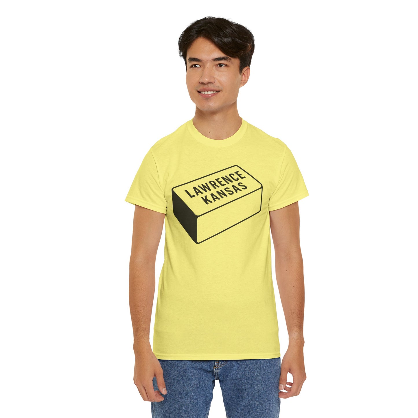 Lawrence Kansas Brick Tee - Large Logo